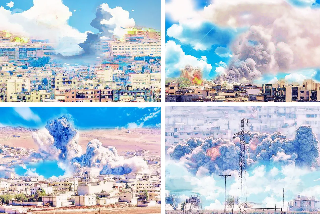 Concept Sketches for An Exploding Island Series