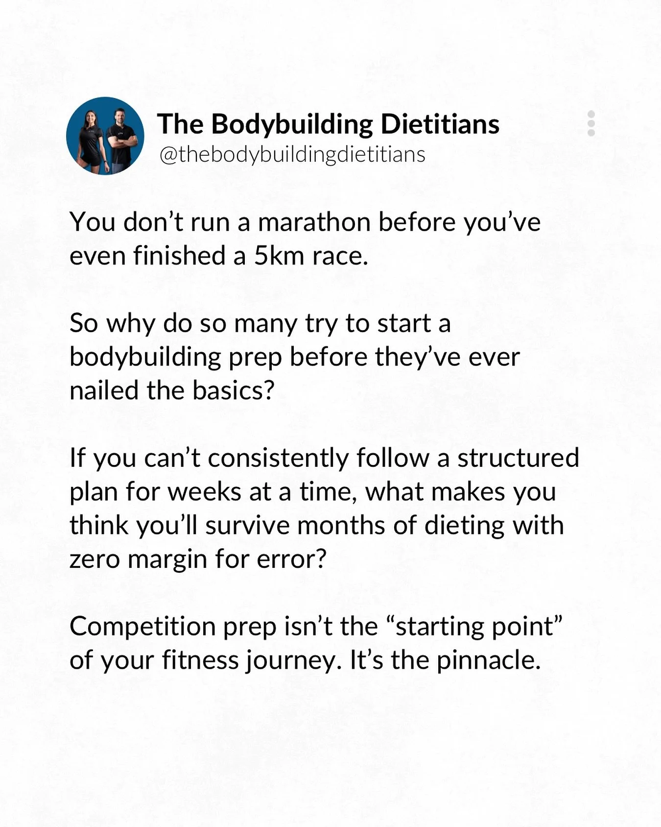 Bodybuilding prep is not a casual challenge to tick off like a weekend fun run. It&rsquo;s one of the most demanding endeavours in sport, both physically, mentally, and emotionally.

It&rsquo;s not uncommon to see first-timers trying to bypass the fu