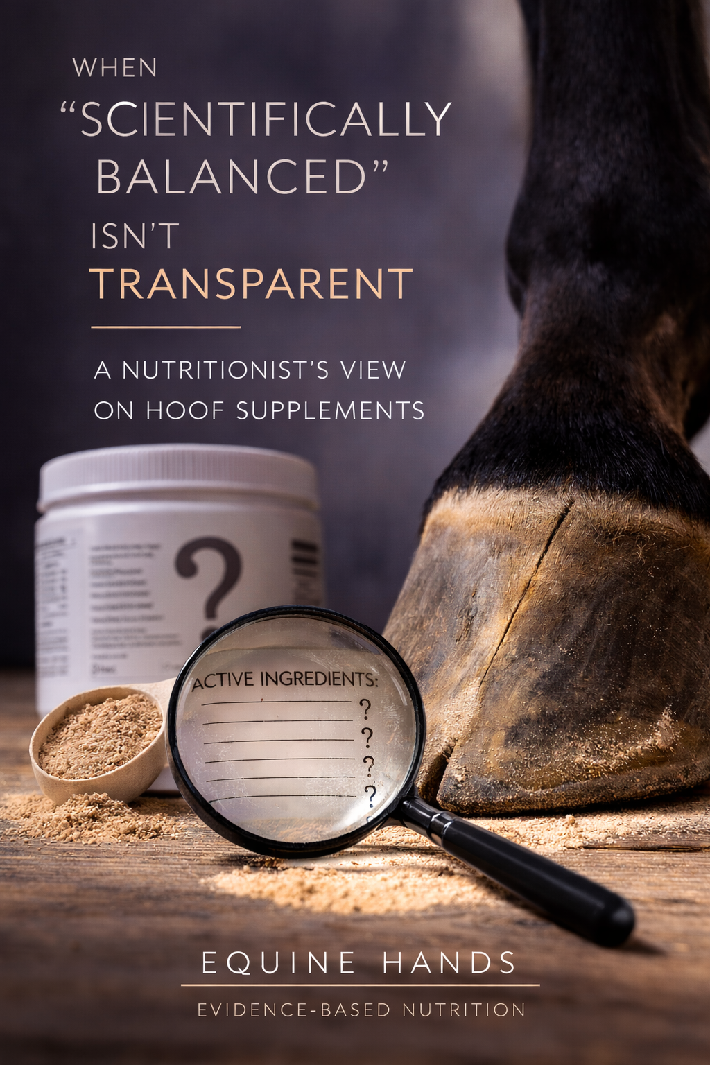 When “Scientifically Balanced” Isn’t Transparent - A Nutritionist’s View on Hoof Supplements