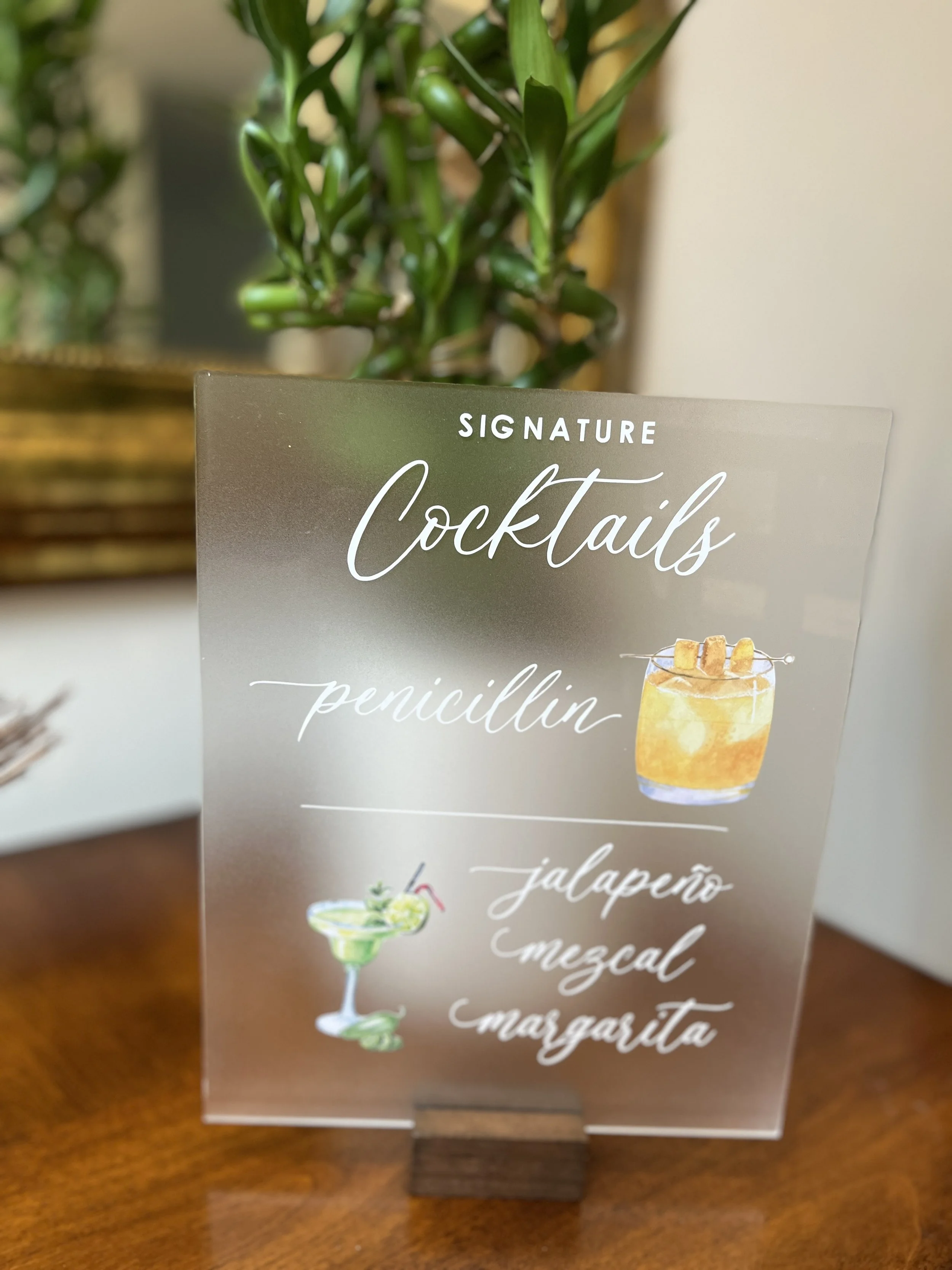 Signature Cocktail Sign