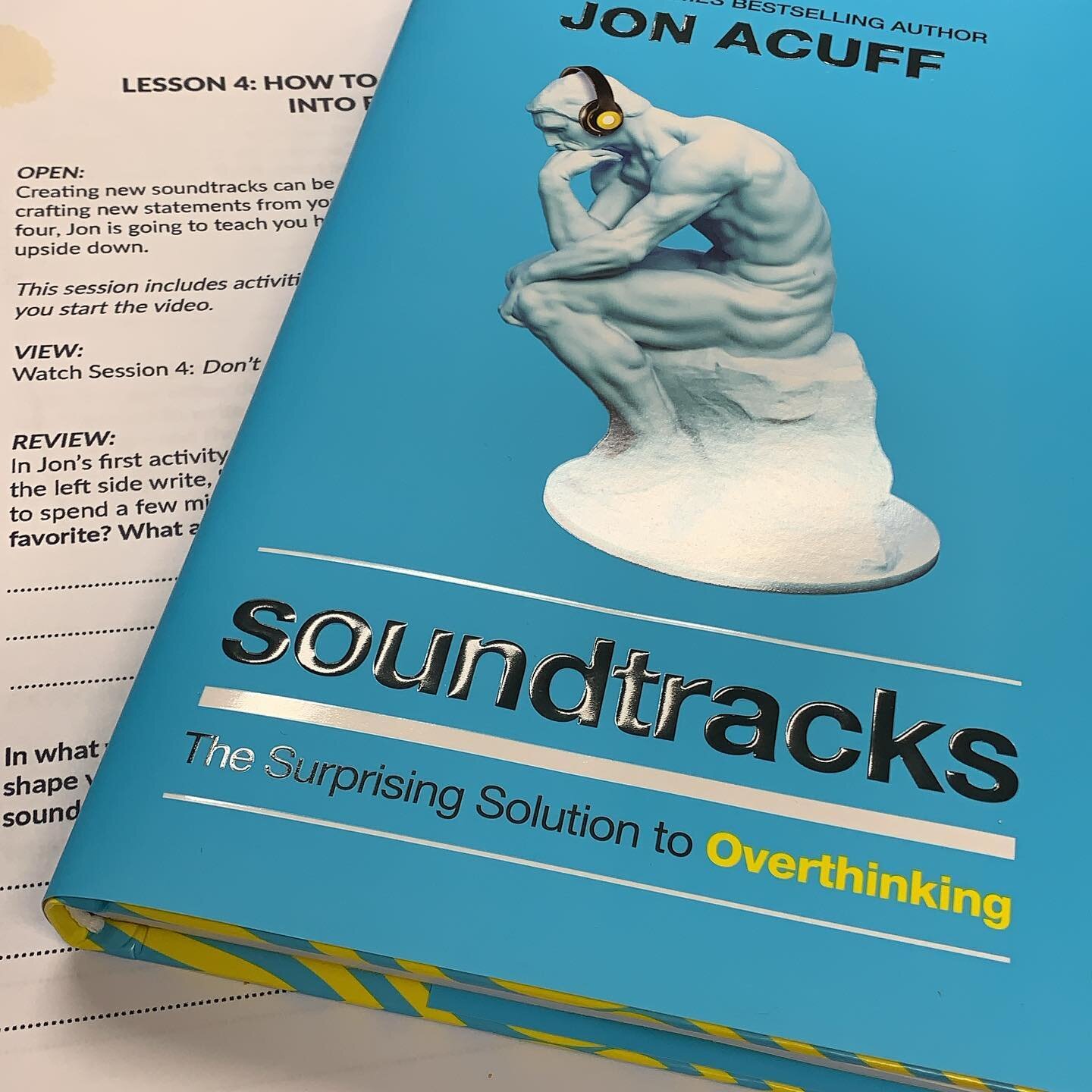 People! You&rsquo;re the DJ of the music in your head! Choose your own solid playlist. Need help with that? This!
#soundtracks #soundtracksbook #soundtrackscourse #changeyourmindset #changeyourthoughts #changeyourlife 
Bonus: @jonacuff is funny and s