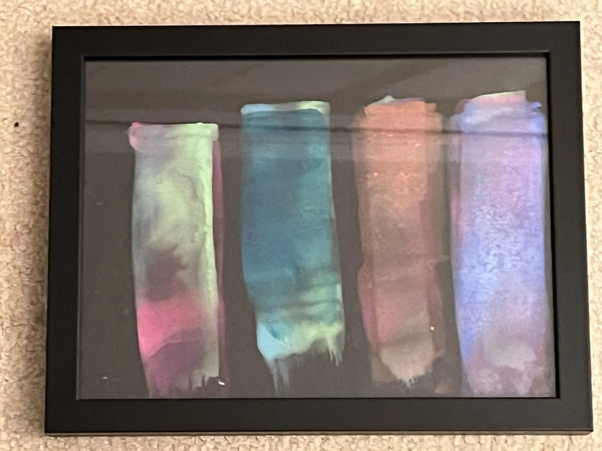  Peter Alex Acrylic on Black Paper  12 ½ x 9 ½  