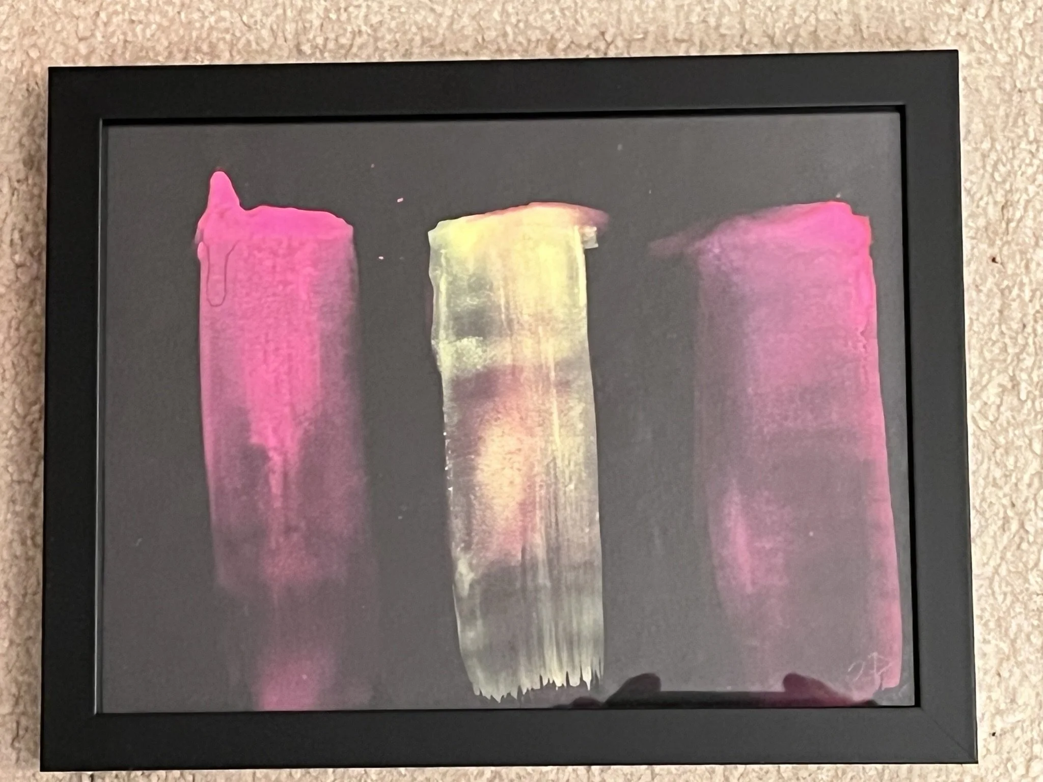  Peter Alex Acrylic on Black Paper  12 ½ x 9 ½  