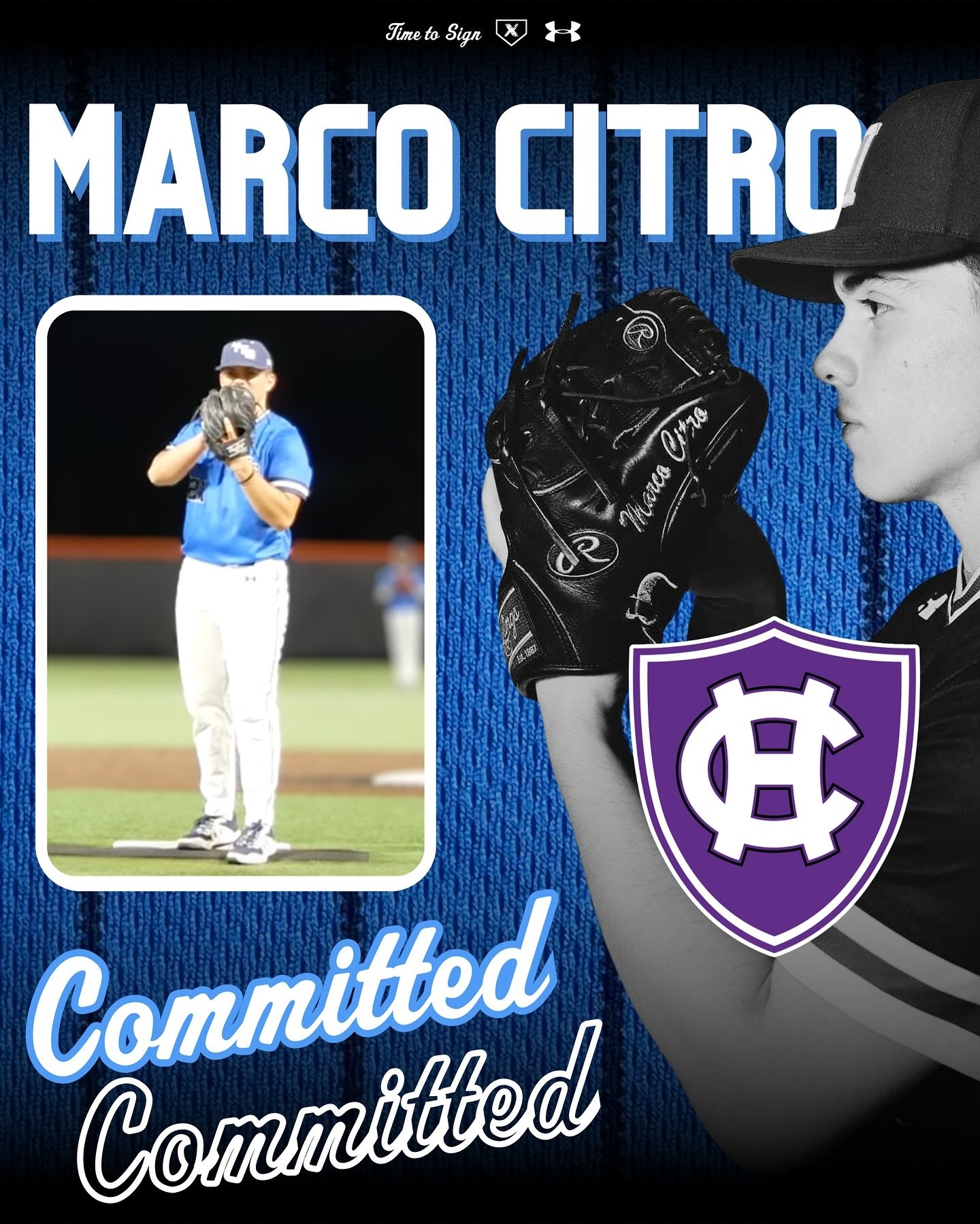 🚨 College Commitment 🚨 

Marco Citro | @marcocitro_ 
&lsquo;24 RHP | Harrison HS | @harrisonvarsitybaseball 

Join us in congratulating Marco on committing to the College of Holy Cross 👏🔥