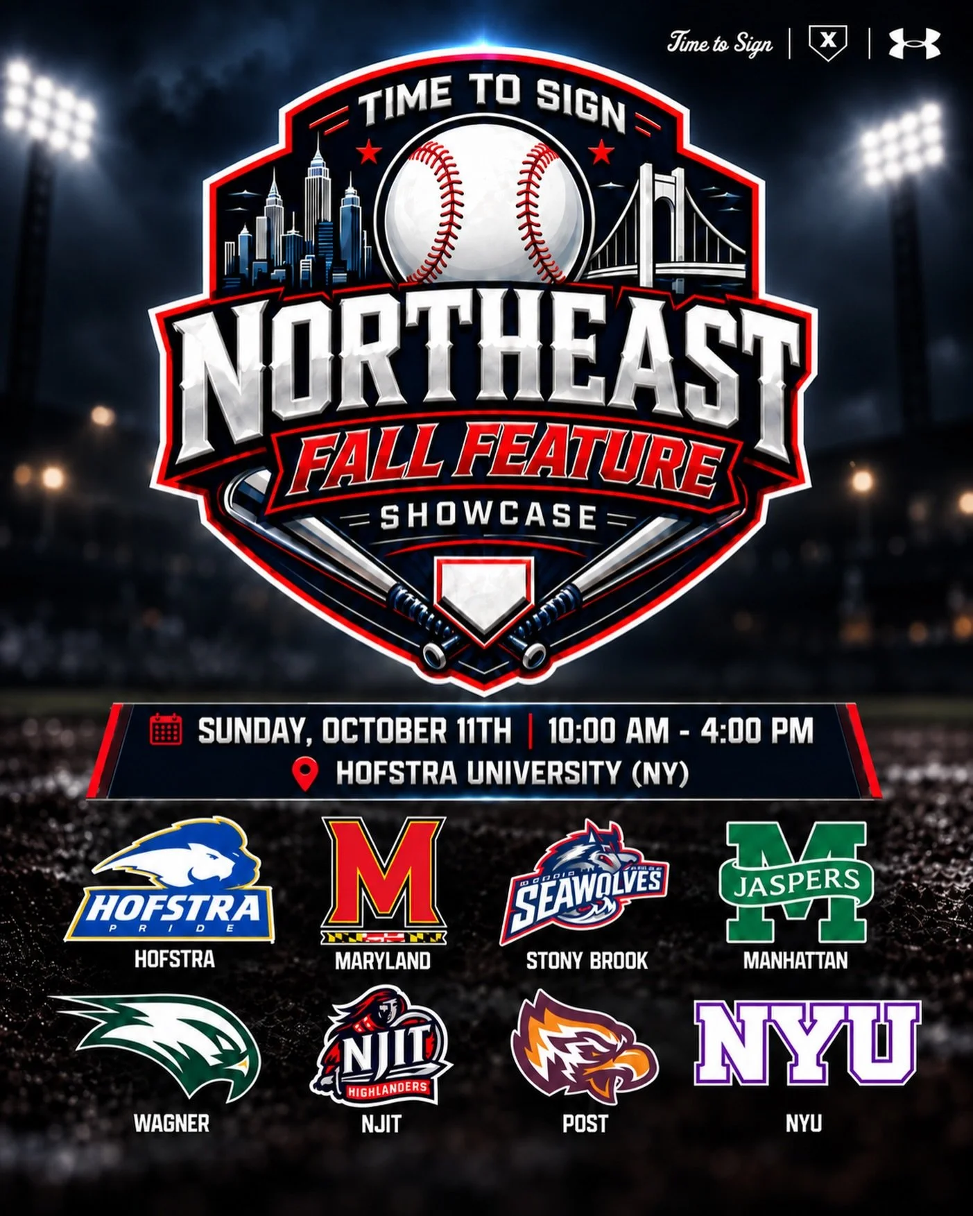 🚨 NORTHEAST FALL FEATURE SHOWCASE 🚨

📍 Hofstra University | Long Island, NY
🗓 Sunday, October 10th | 10:00 AM - 4:00 PM

One of our mainstay fall recruiting events returns to the Northeast.

The Northeast Fall Feature presents an opportunity to p