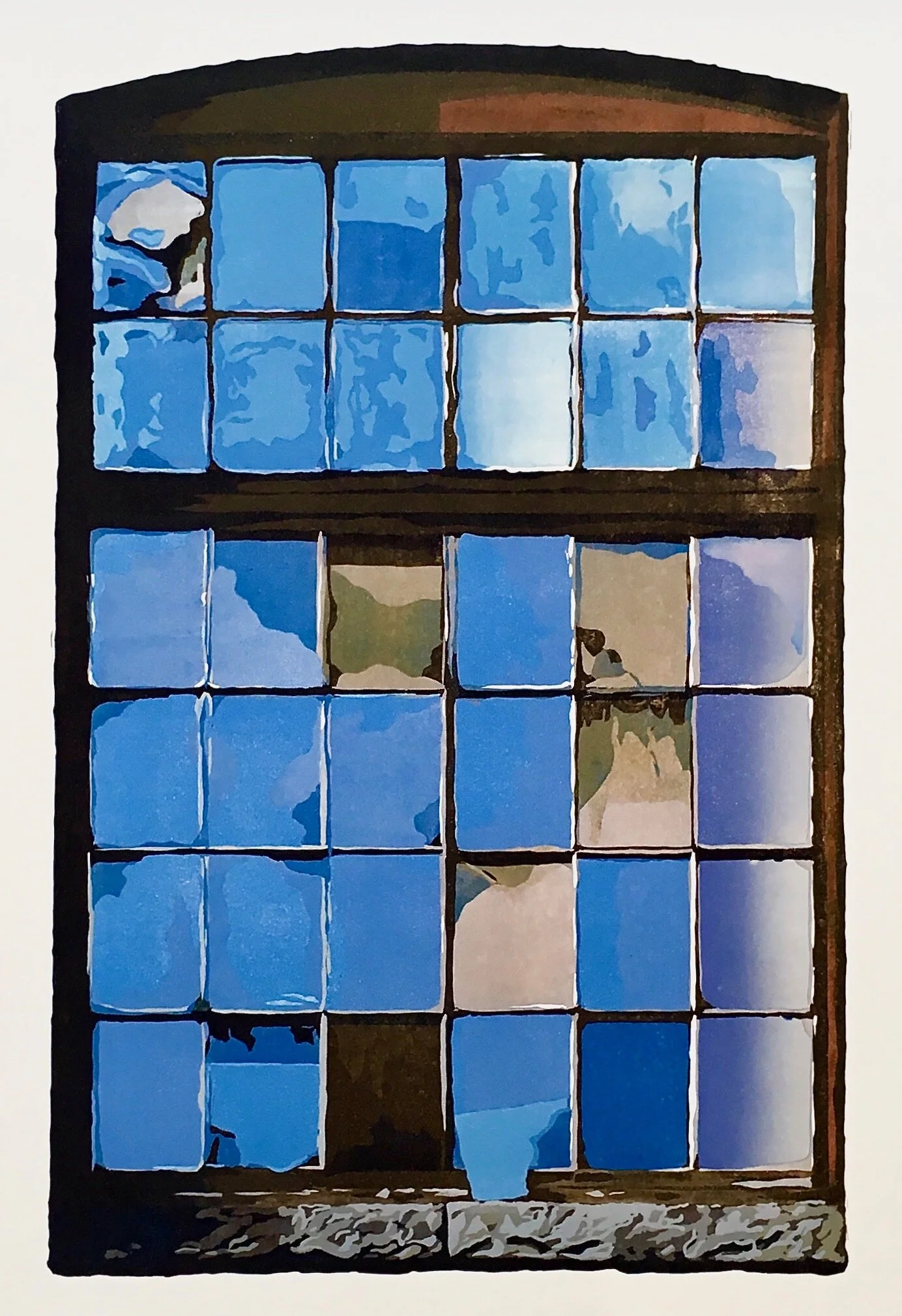 Window I linocut print