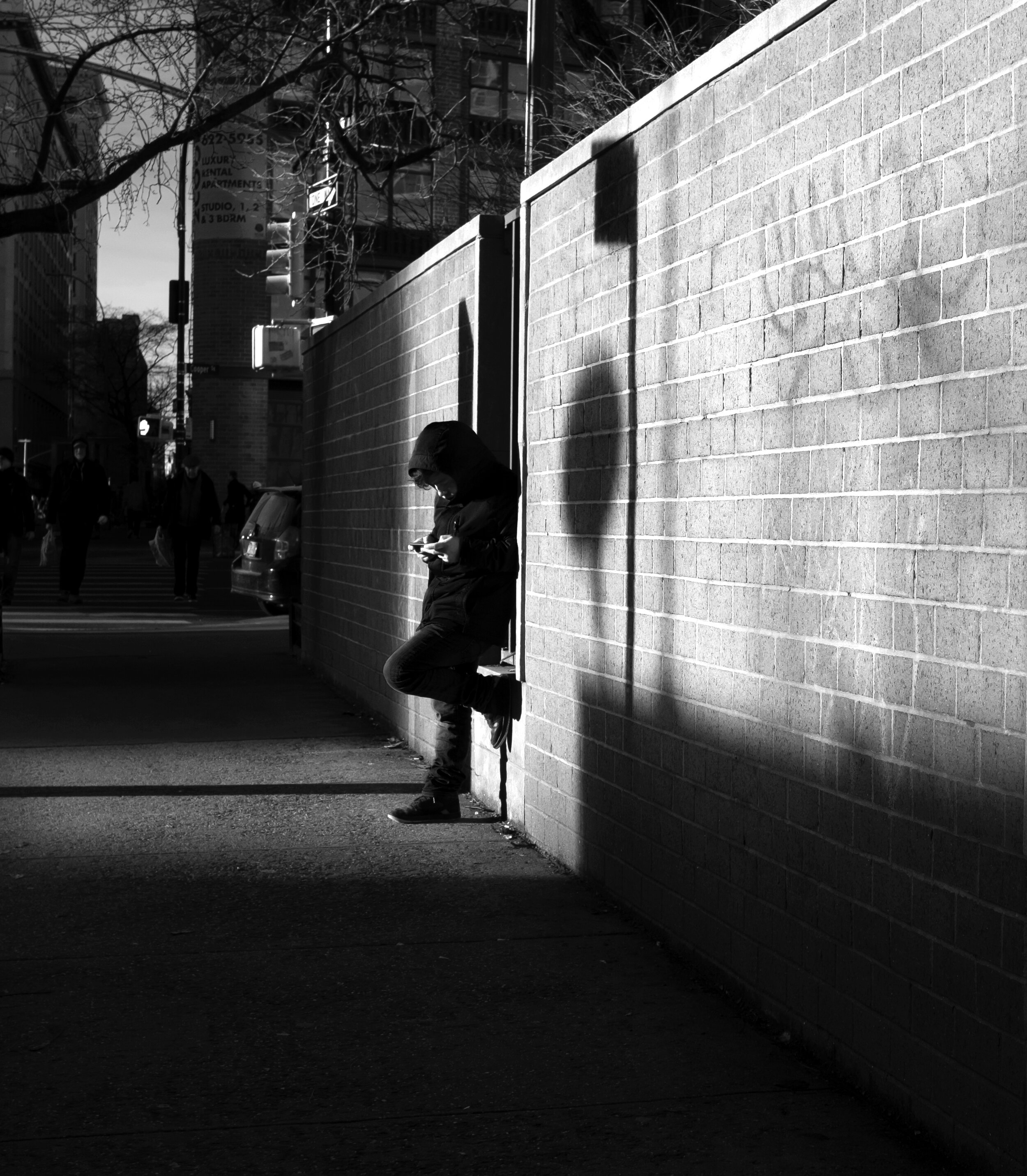 Waiting #1, East 2nd St, NYC, 2019