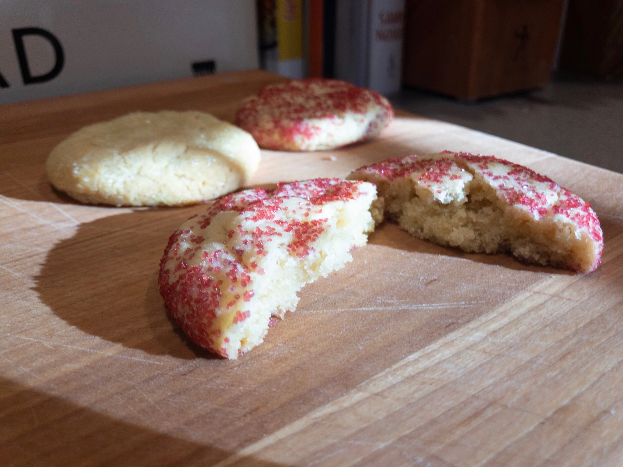 Chewy Sugar Cookies for an impatient toddler