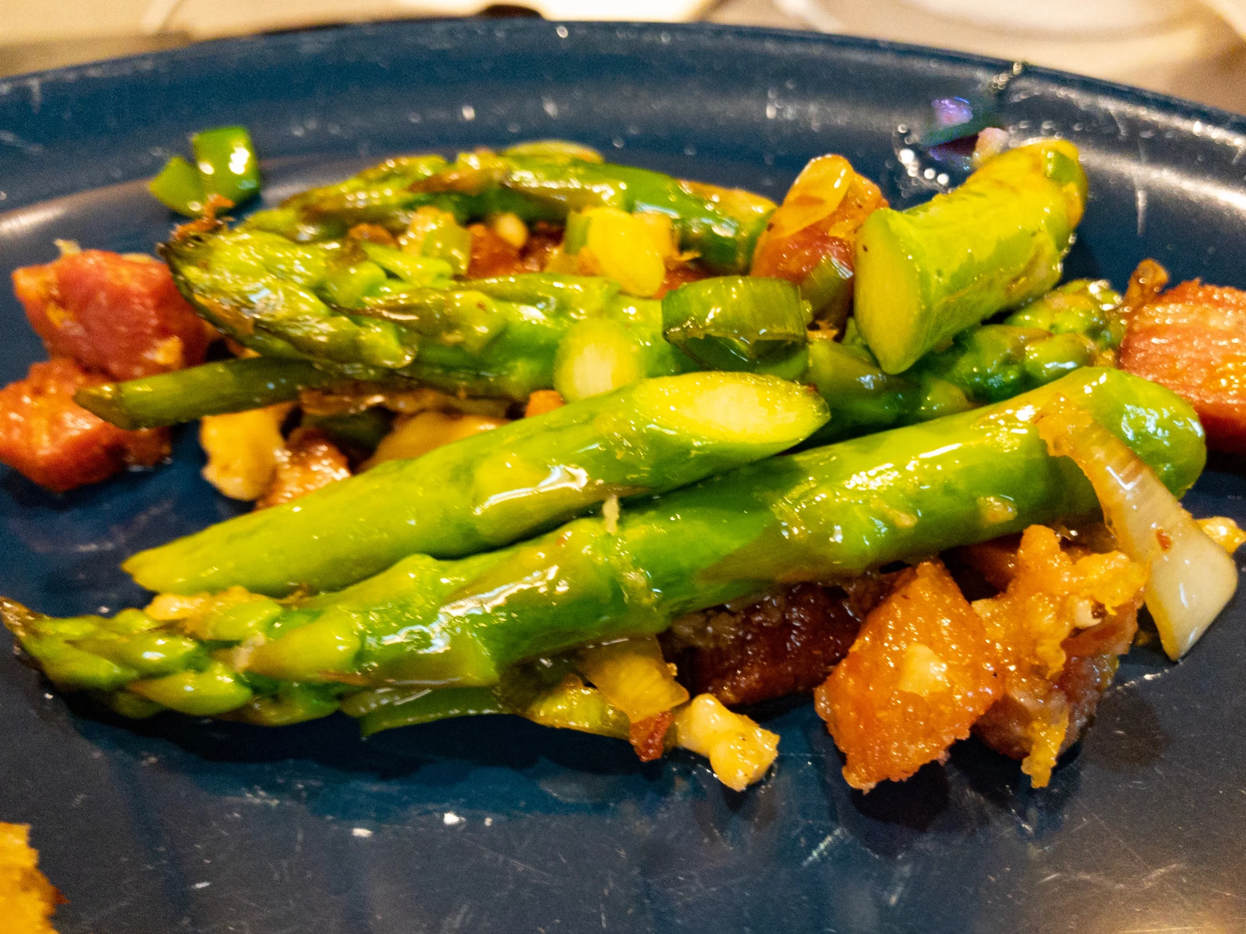 Pancetta and Garlic Asparagus