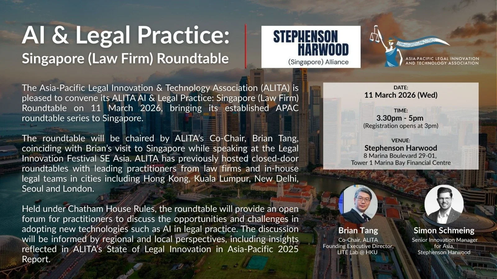 ALITA AI & Legal Practice: Singapore (Law Firm) Roundtable
