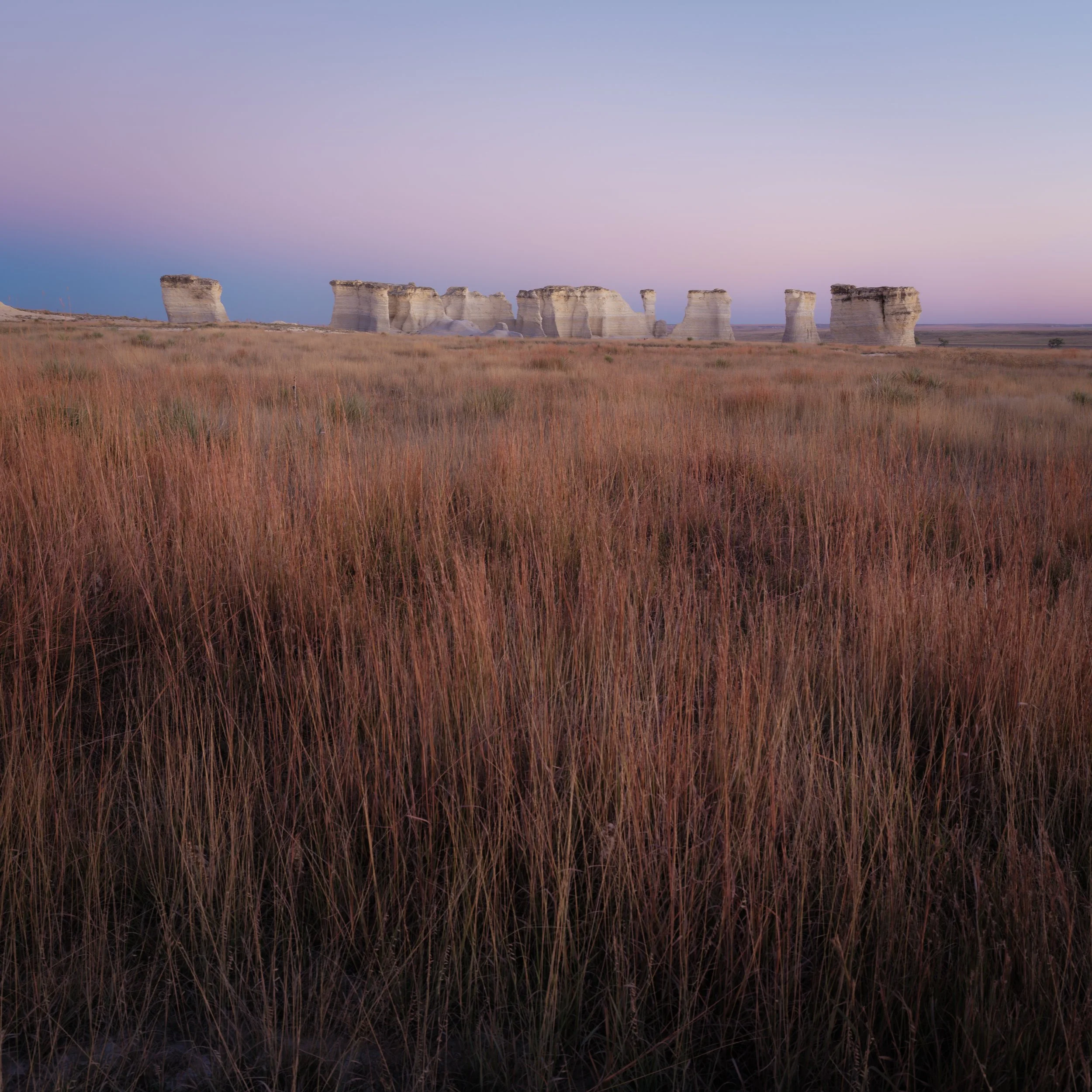 Blue Hour at Monument Rocks