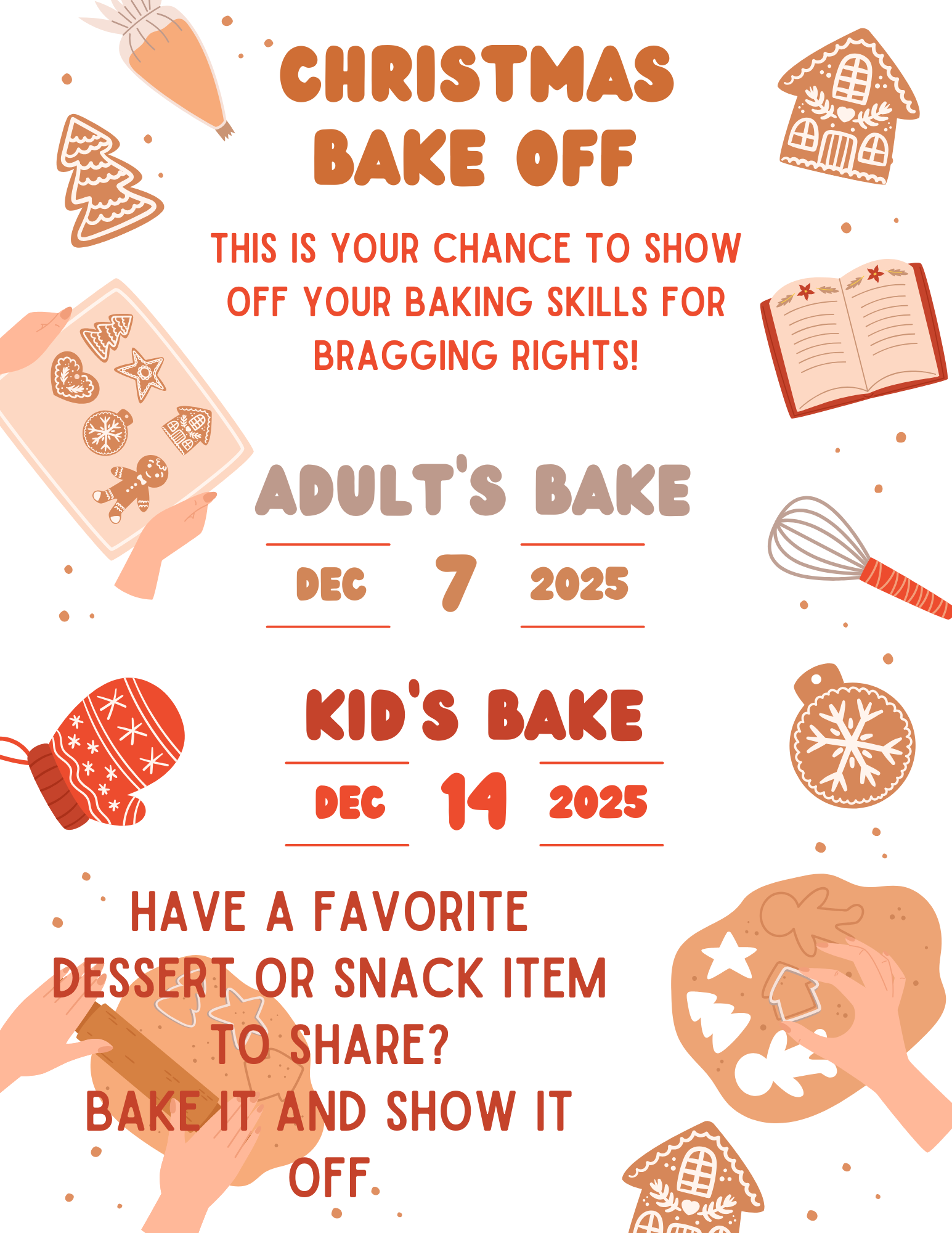 HOLIDAY BAKE OFF (Adults)
