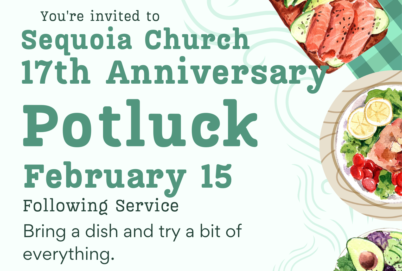 17th Anniversary Potluck