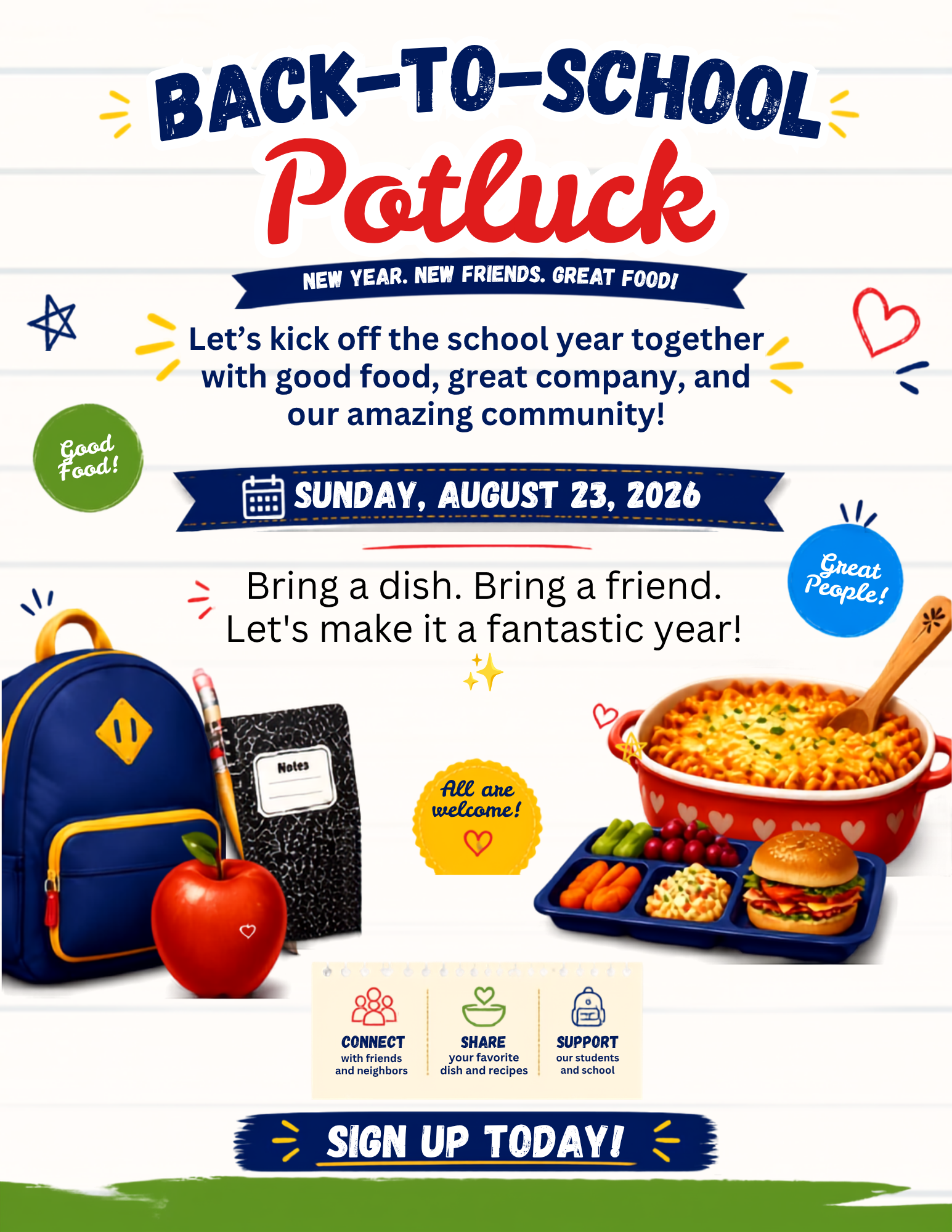 Back To School Potluck