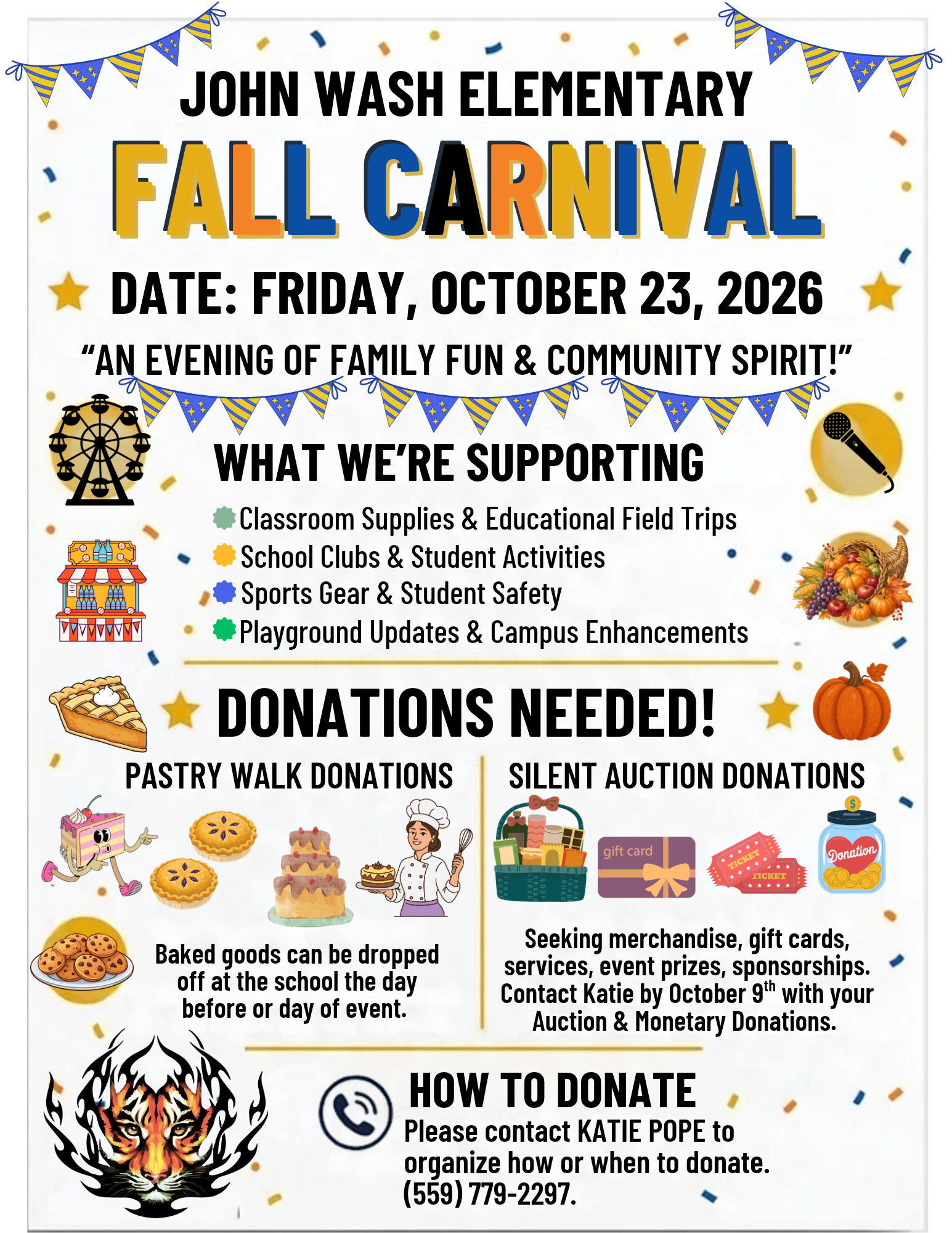 JOHN WASH CARNIVAL DONATIONS