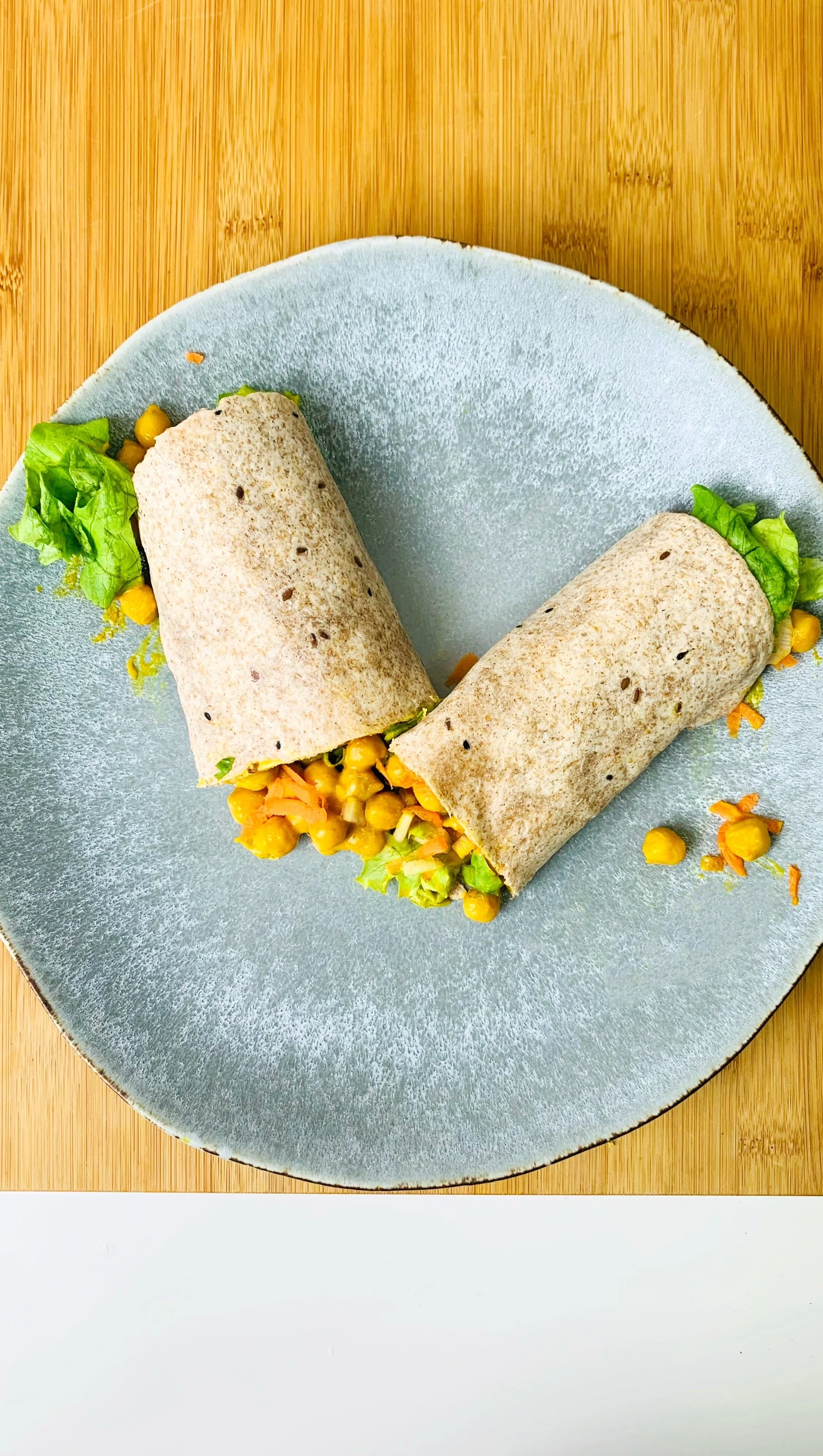 Wraps de grão e casca de melancia