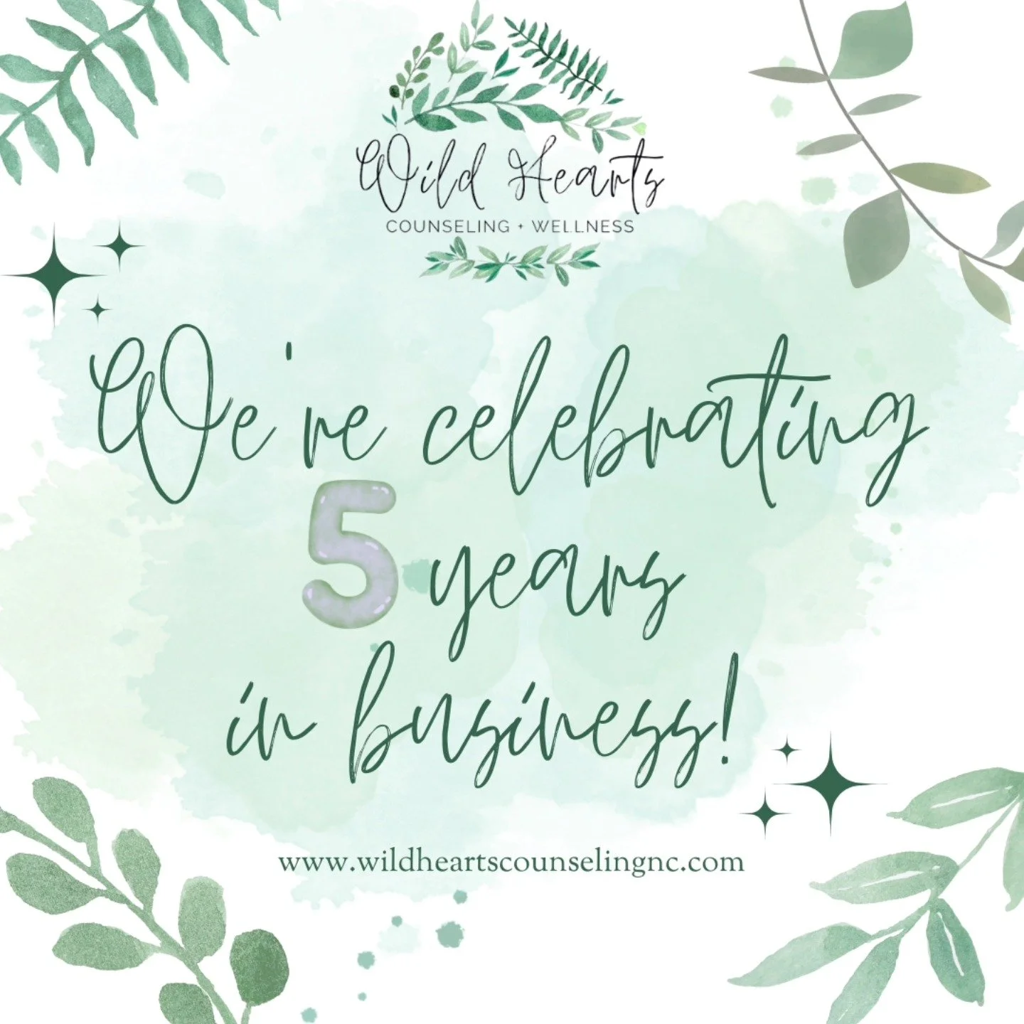 January marks 5 years in business for Wild Hearts Counseling! We're so honored that our clients choose us to guide them on their mental health journey. Here's to many more years of promoting hope and healing in our community. 🧠💬💚
.
.
.

#wildheart
