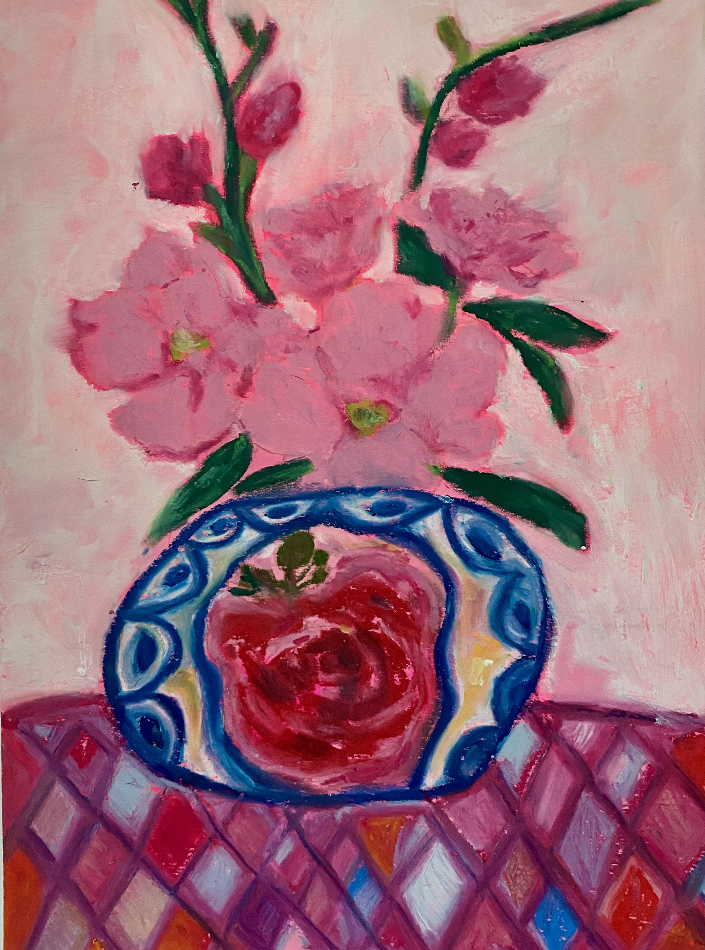  9 ×12 oil pastel on mixed media paper   