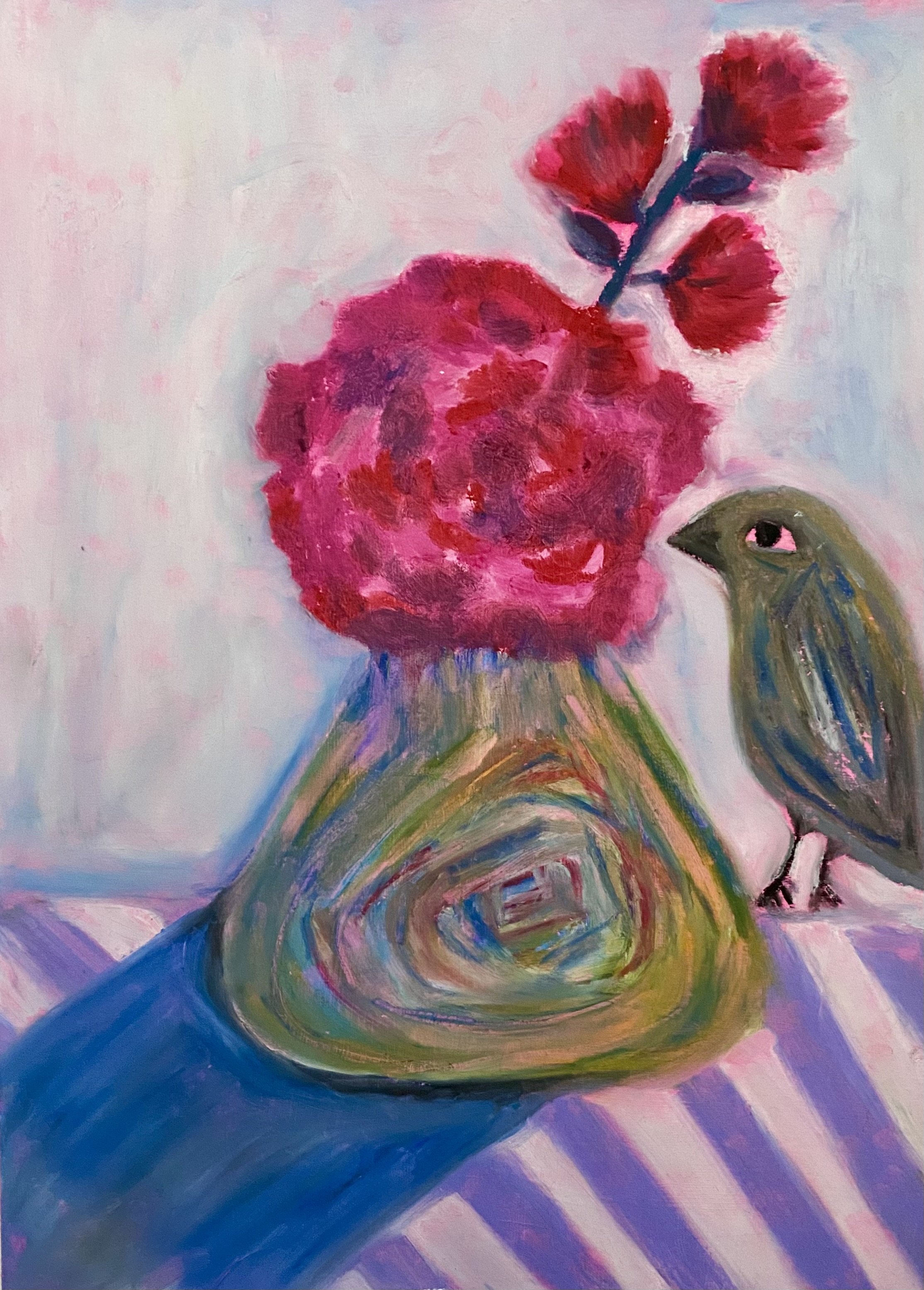  9 ×12 oil pastel on mixed media paper   