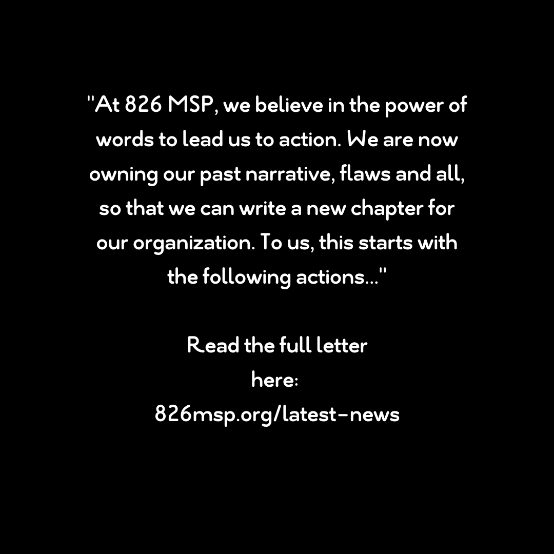 A Letter of Accountability from 826 MSP