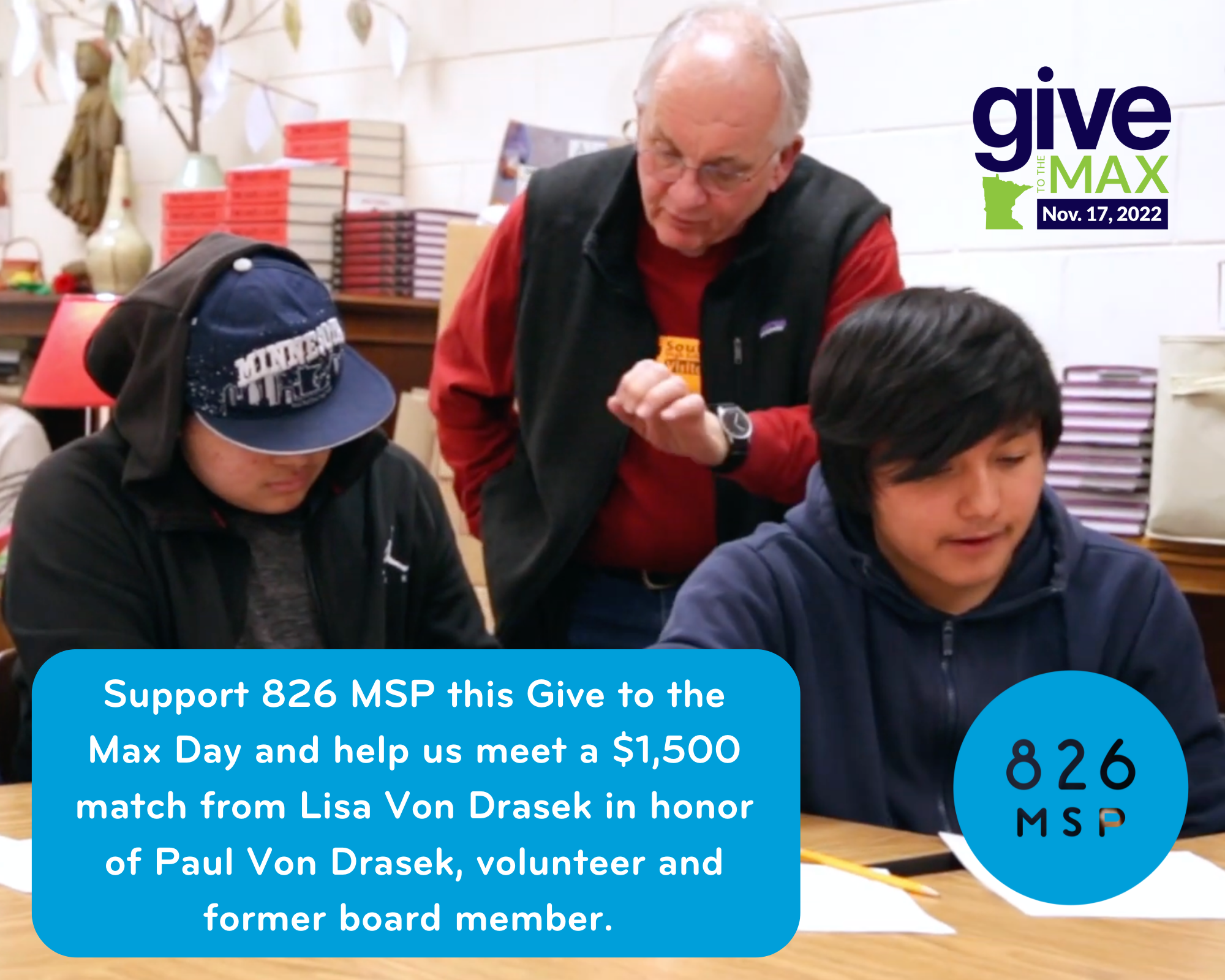 A $1,500 Match in Honor of Paul Von Drasek