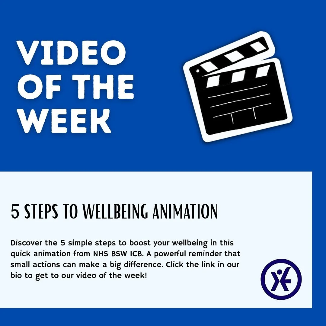 Looking after your wellbeing doesn’t have to be complicated! 💙 Watch this short animation from NHS BSW ICB to learn 5 simple steps that can make a big difference to your mental health. 🙌✨

Tap the link in our bio to watch! 

#Wellbeing #Menta