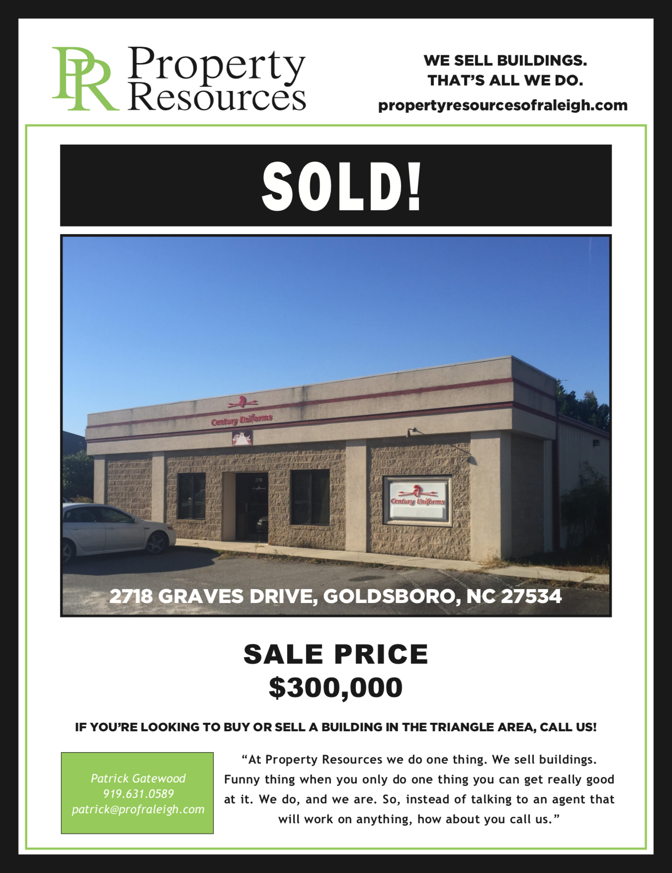 Commercial Real Estate Firm | Property Resources of Raleigh