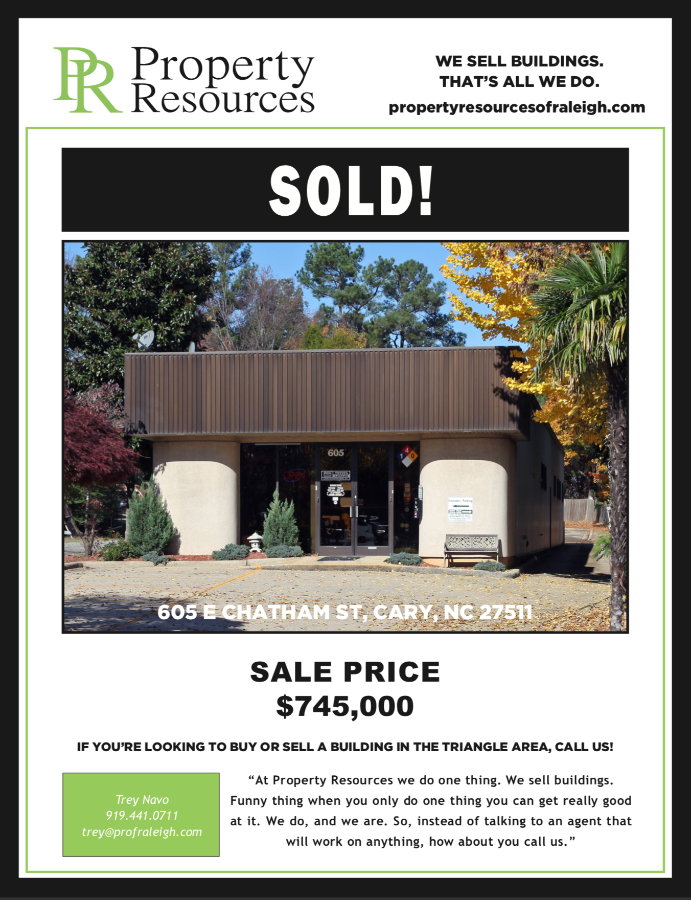 Commercial Real Estate Firm Property Resources of Raleigh