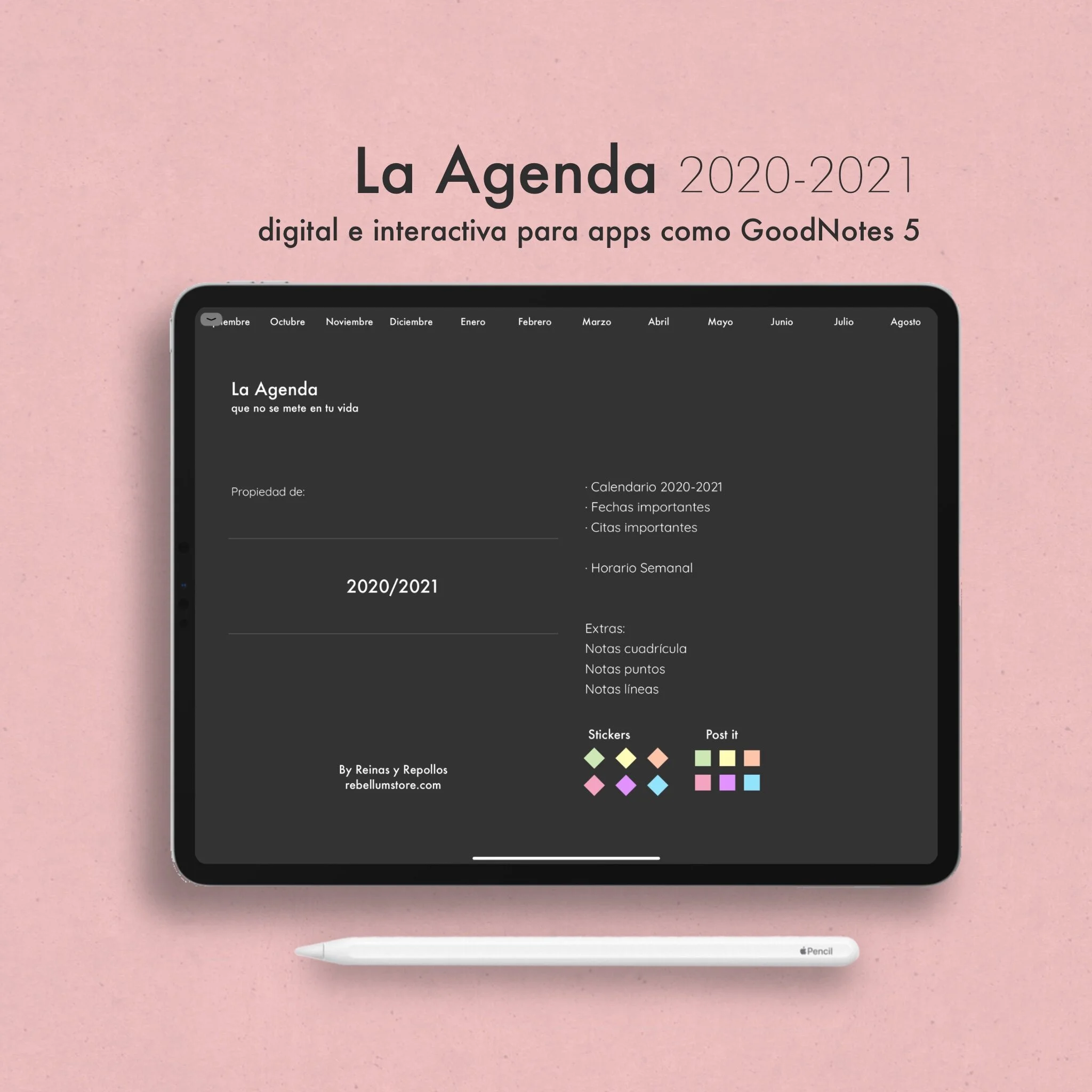 Como pasar de modo NAvegar a Modo editar en Goodnotes para usar Hyperlinks