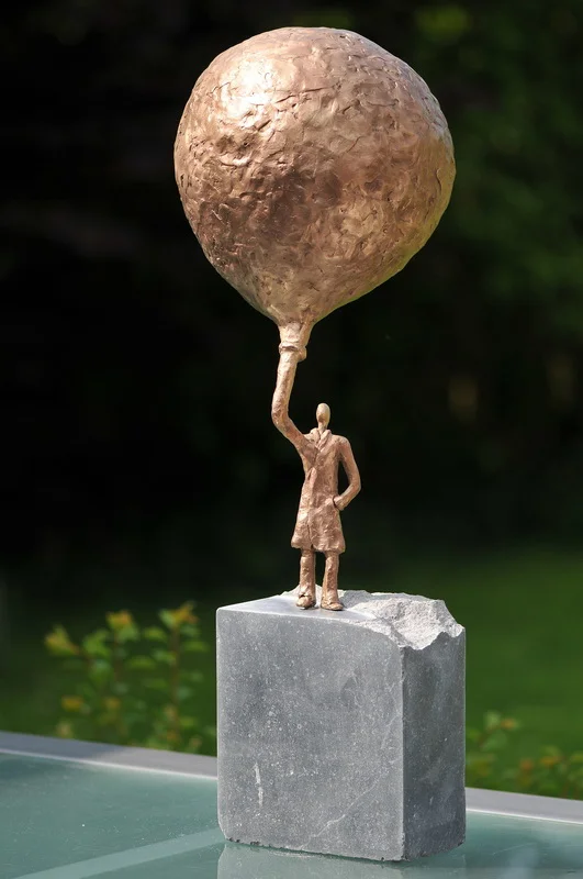 bronzen wereldbol 