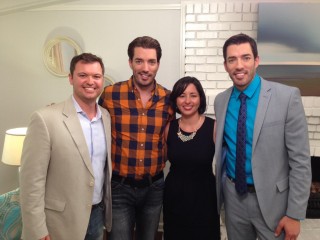 My hubby and I with the Property Brothers.