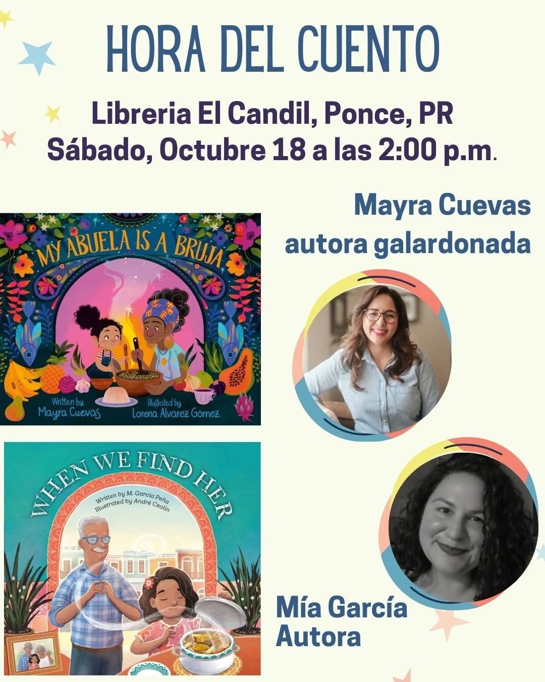 El Candil, Ponce, PR on Oct 18 at 2p.m.