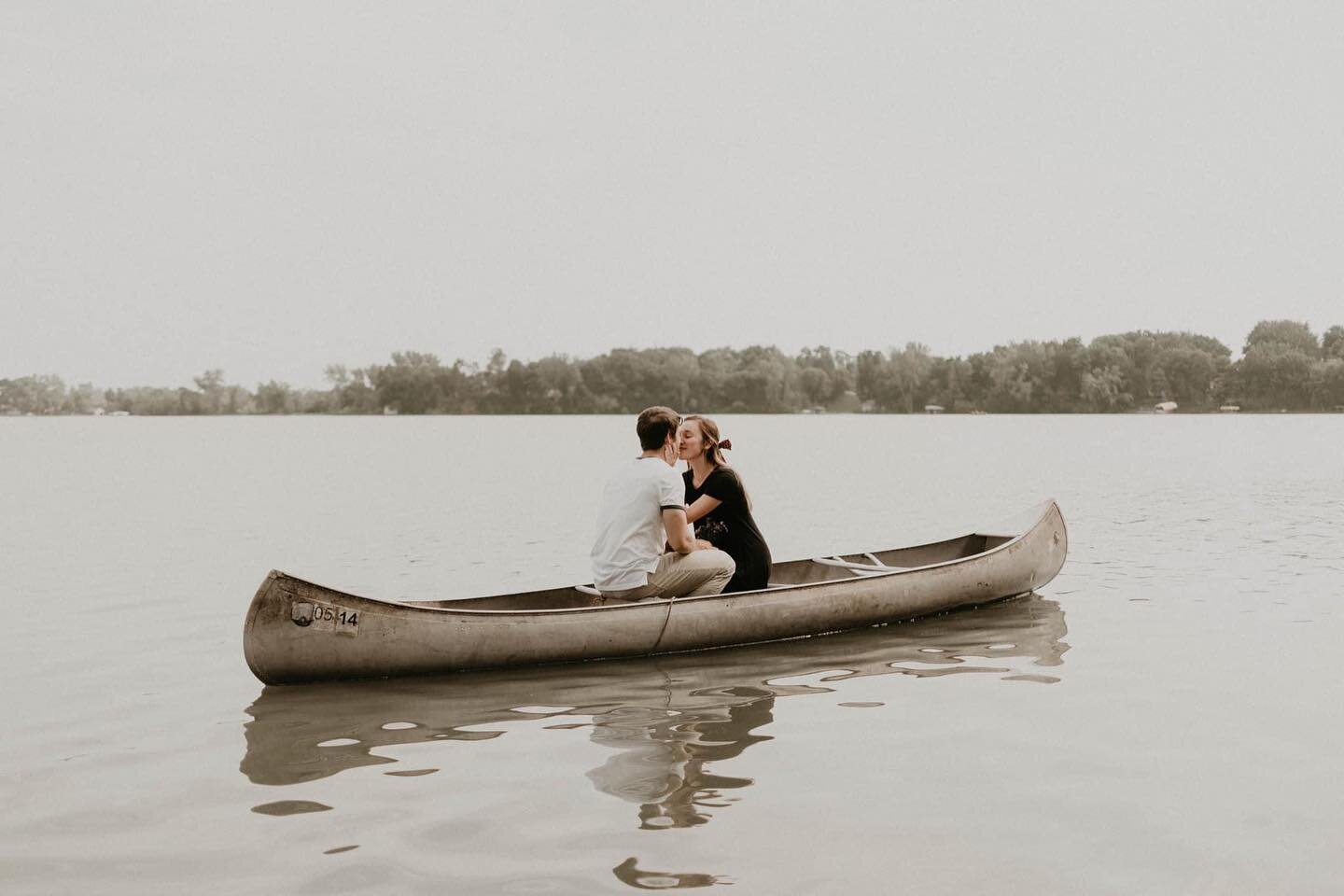 I can&rsquo;t remember if we found that huge spider in the canoe before or after this photo 😅