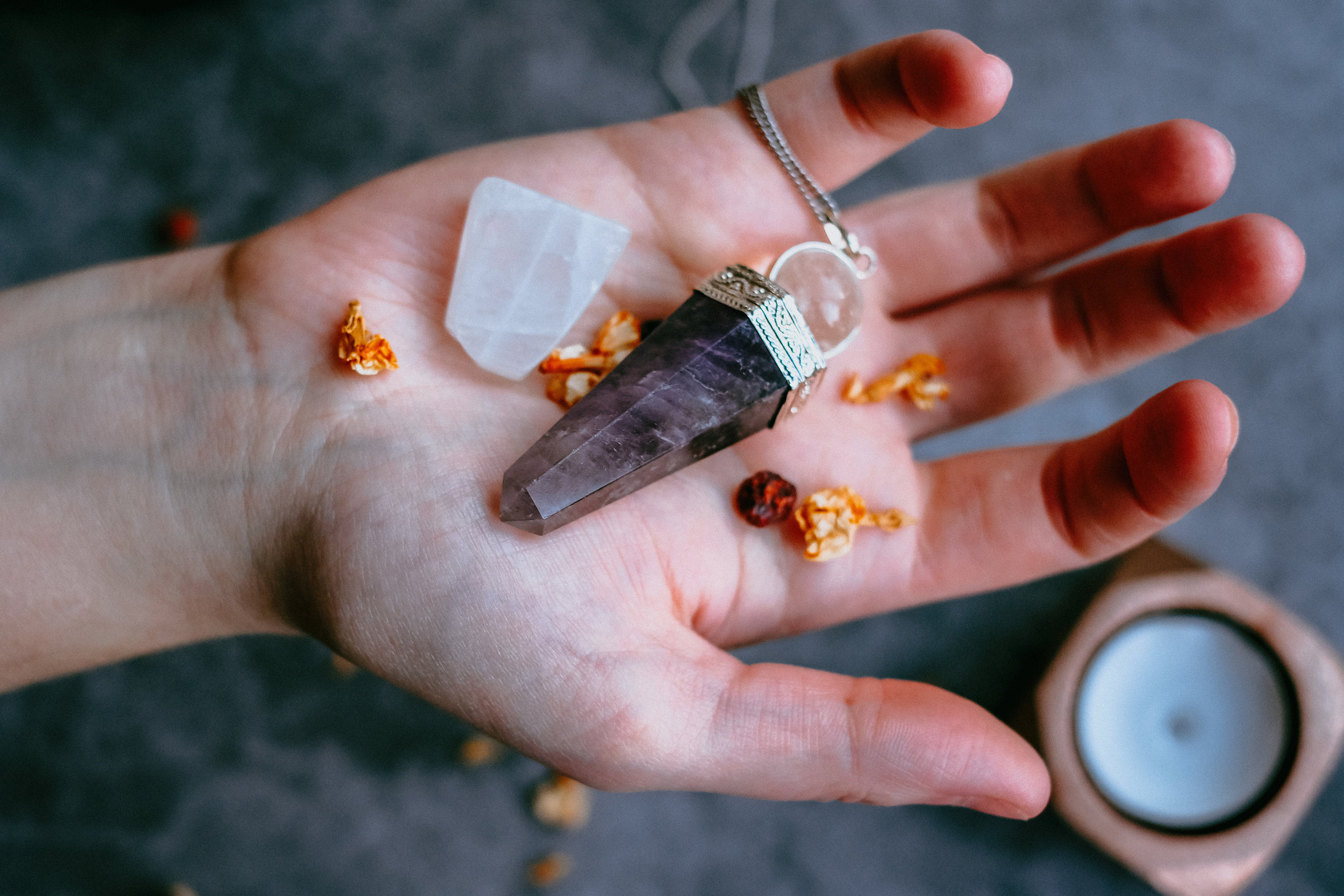 Crystals & Mixology Themed Class