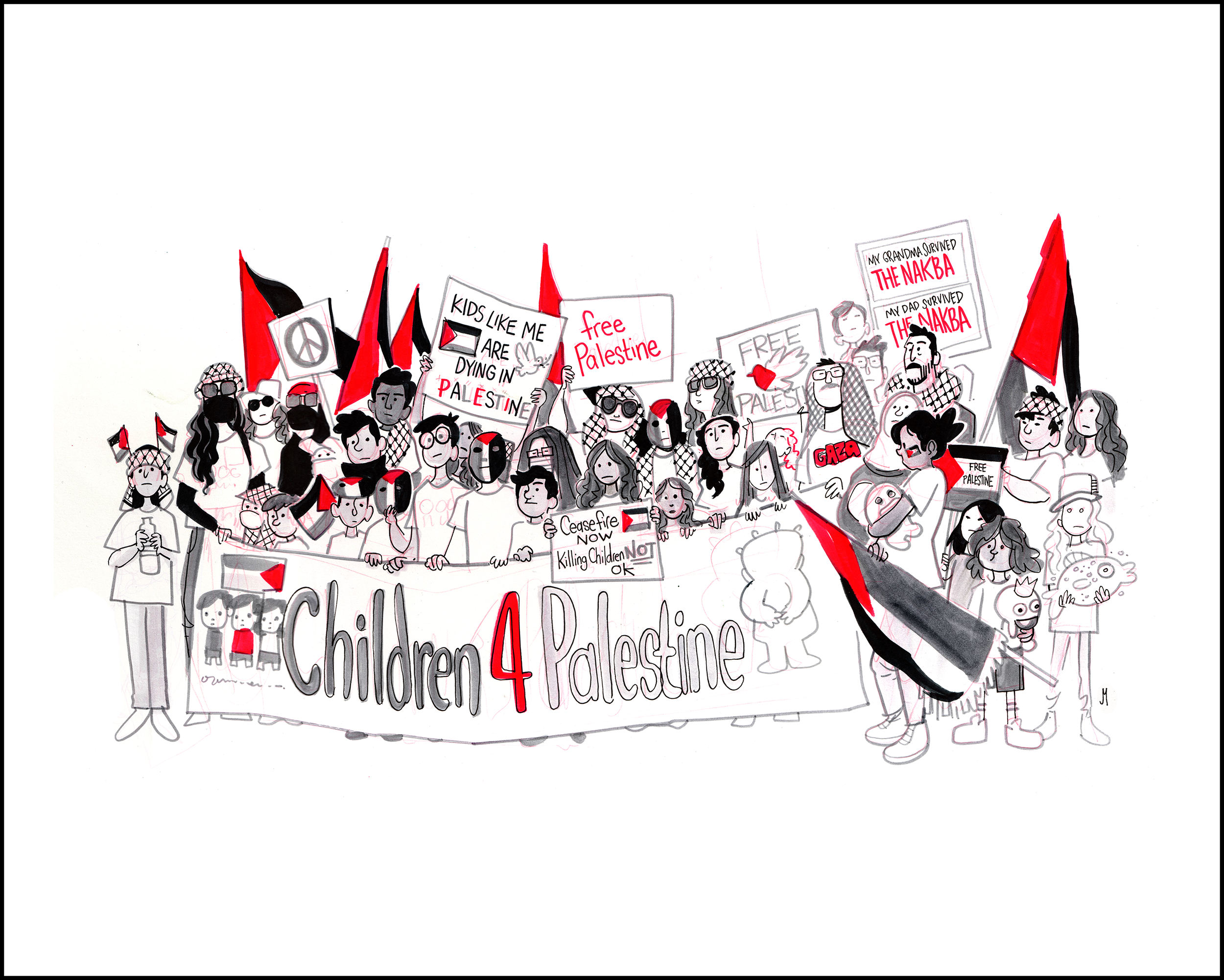 Art Print - Children 4 Palestine