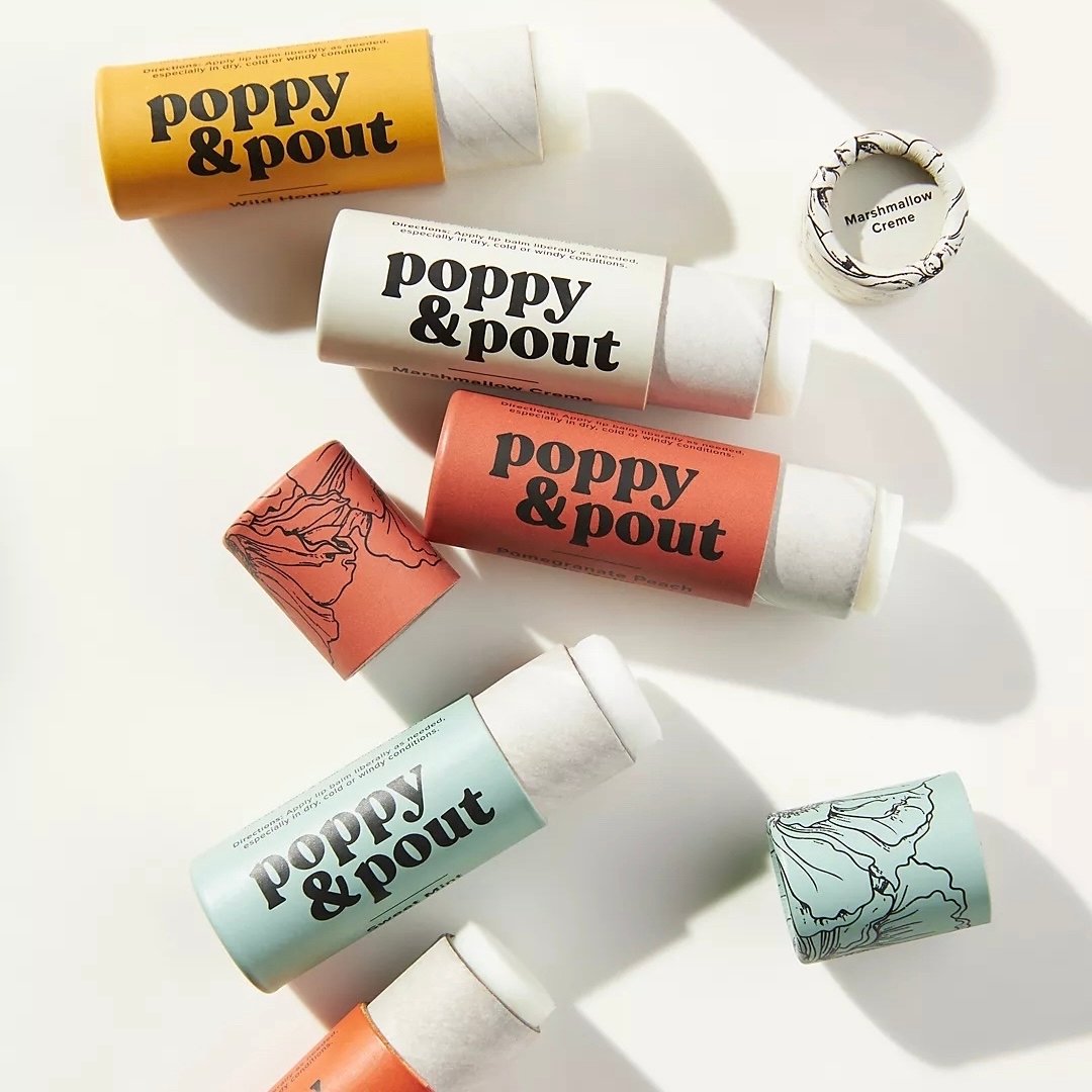 Earth Day Feature: Poppy &amp; Pout
We adore Poppy &amp; Pout all natural, eco-friendly, lip balms! They never test on animals, every ingredient is 100% natural, and your cardboard tube is biodegradable and compostable when you&rsquo;ve used your las