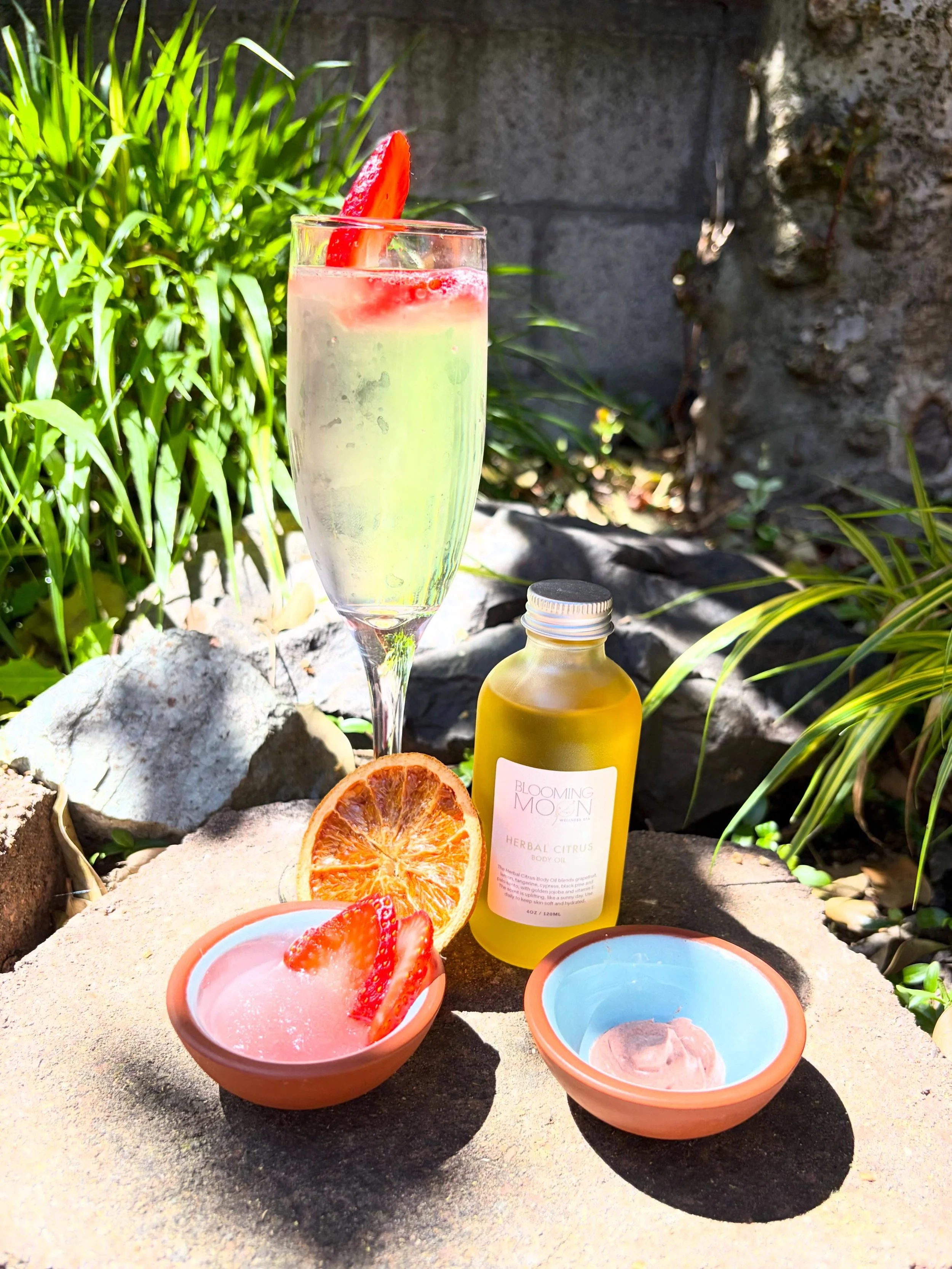 Dive into summer with this Strawberry Fields Pedicure! Enjoy a crisp strawberry lemonade spritzer while we get your feet sandal-ready. Begin with an aromatic citrus soak, followed by a juicy strawberry sugar scrub to refresh and exfoliate. Moisturize