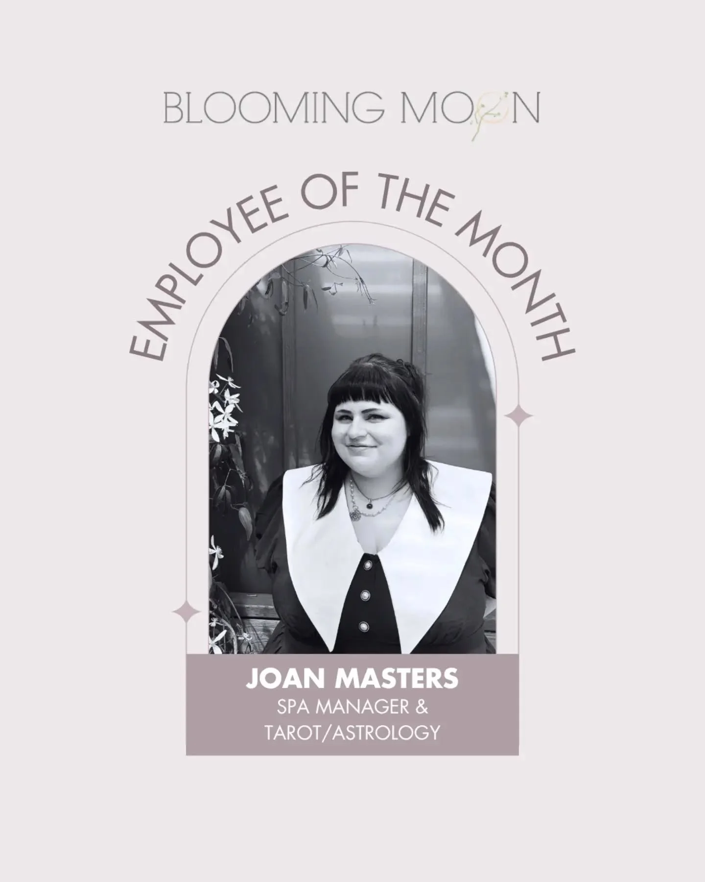Our October employee of the month is Joan! Joan is a manager and tarot/astrology reader who has been here for a year and a half. They are a hard worker who is passionate and fun to be around. Thank you Joan! ✨