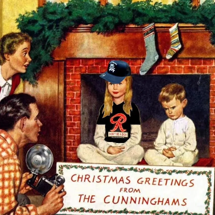 Little Johnny was disappointed to learn that Santa shopped at The 5 Point and that he did *indeed* know when he had been bad or good.

So be good for goodness sake and remember - DON'T BE A DICK!

The merch store is restocked and ready for holiday gi