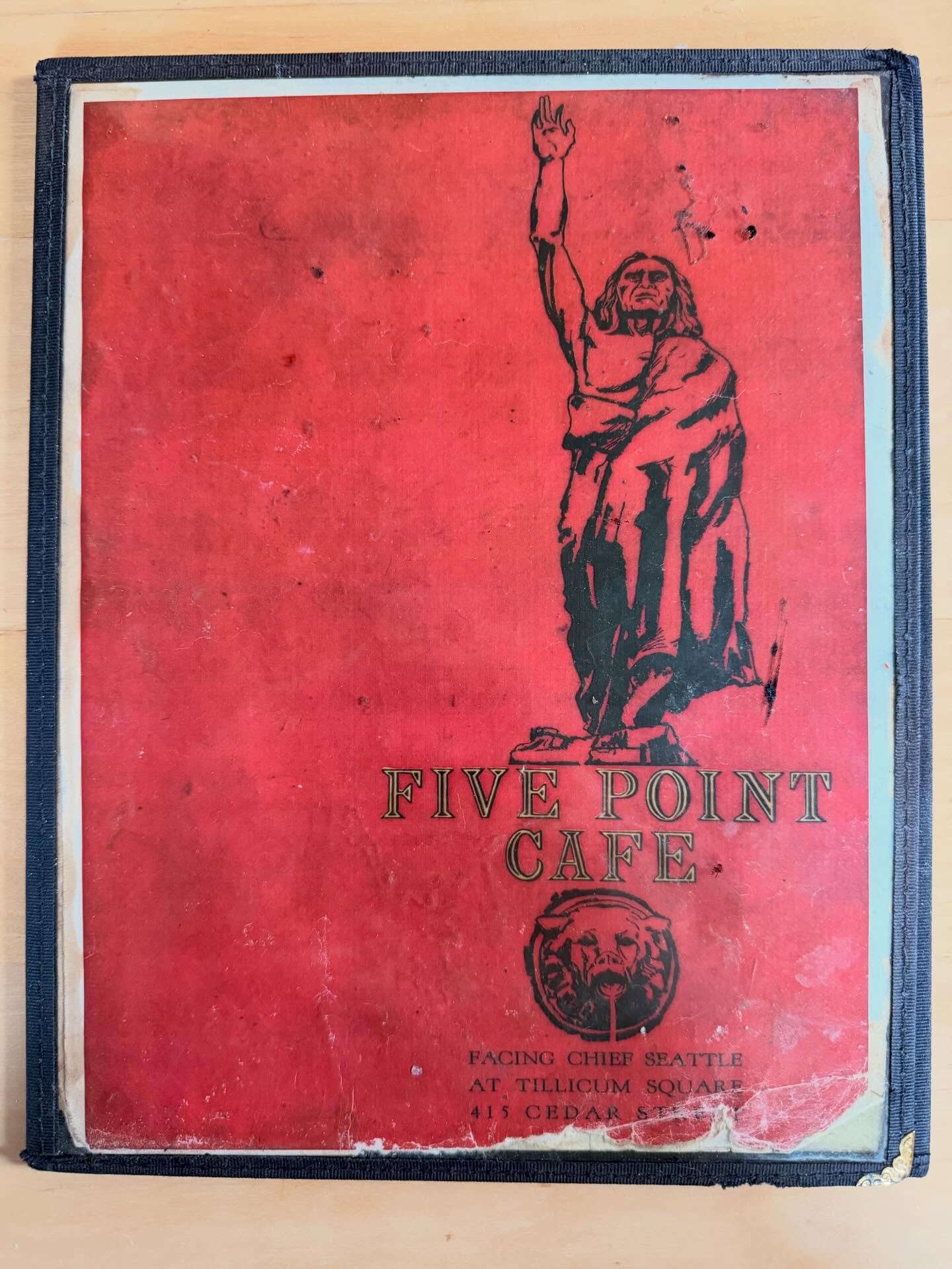 Found this in storage. What year do you think it&rsquo;s from?
#the5pointcafe #oldschool #seattle #seattlefood #oldmenus