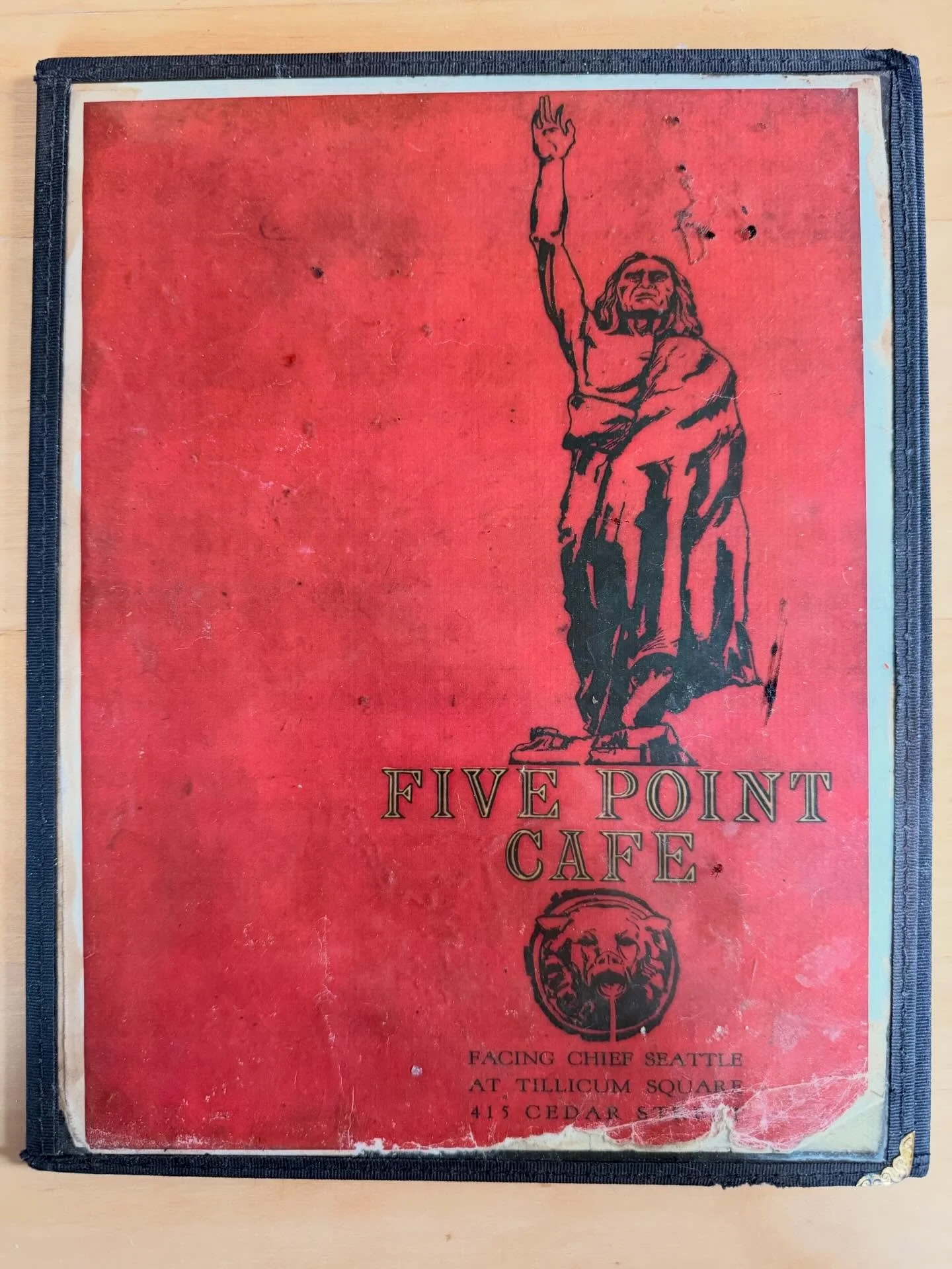 Found this in storage. What year do you think it&rsquo;s from?
#the5pointcafe #oldschool #seattle #seattlefood #oldmenus