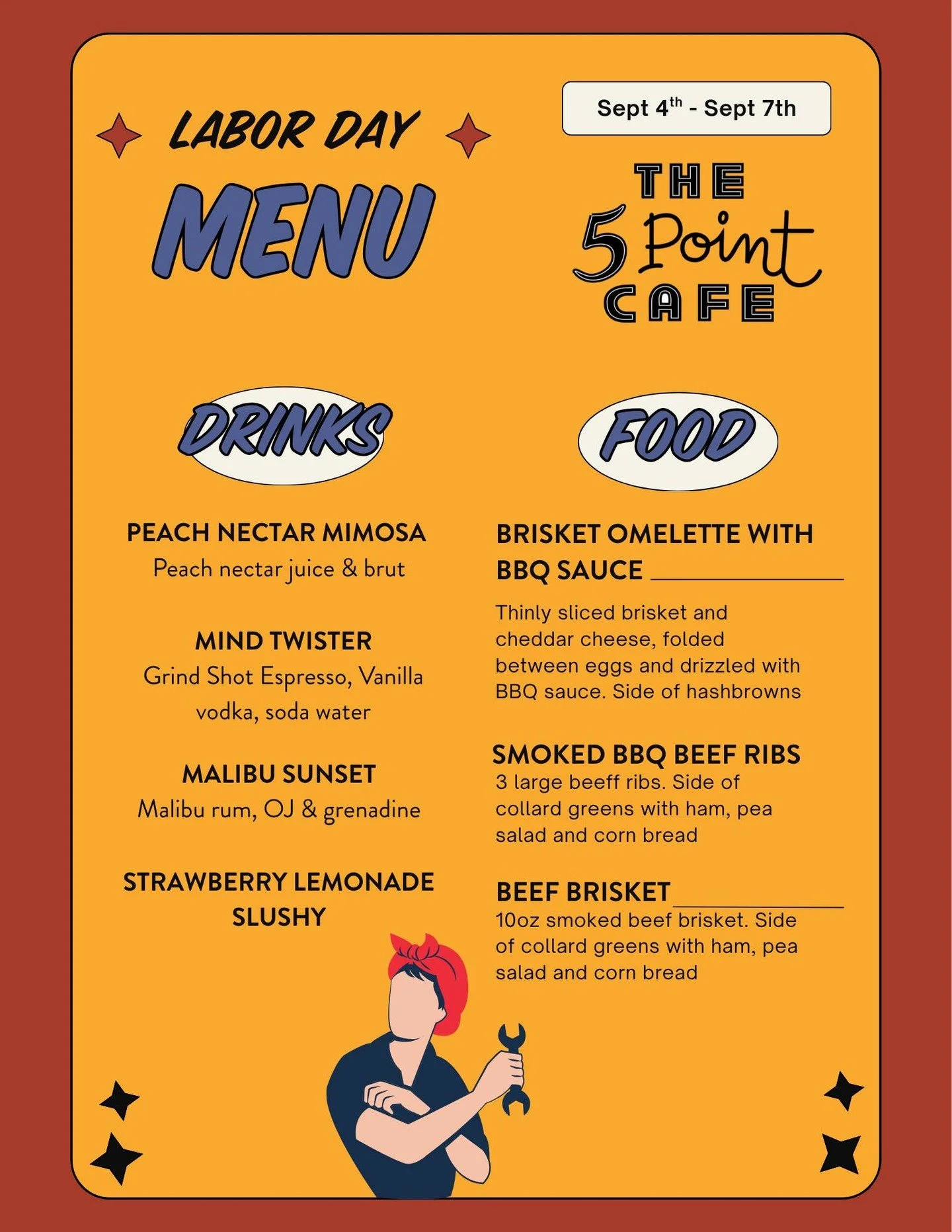 Labor Day is all about taking a day for yourself - unless you're us and you're open 24 hours a day for all the shenanigans 🤪 

Join us for some BBQ, drinks and partying to celebrate the end of summer from Friday, September 4th - Monday, September 7t