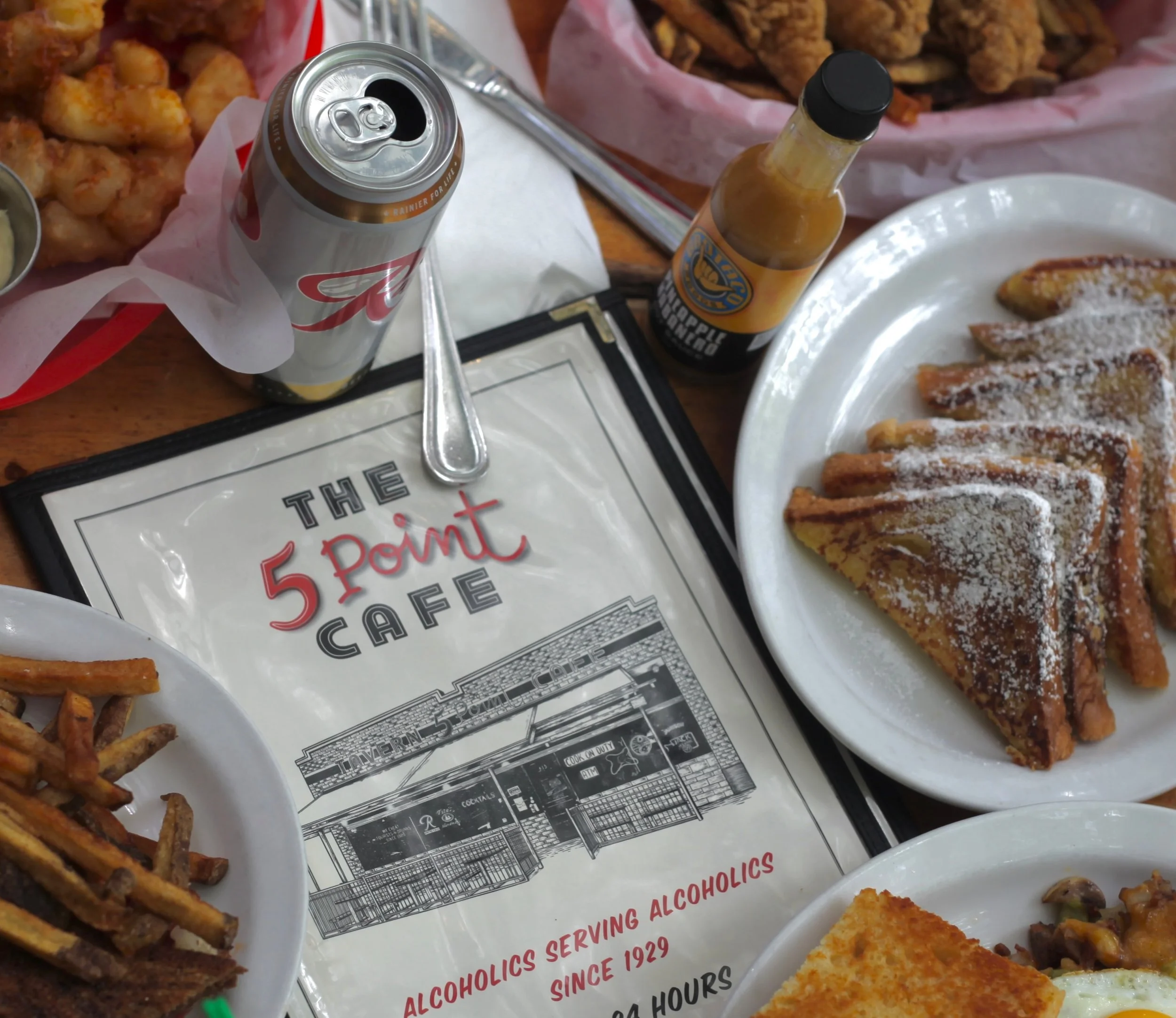 Bumbershoot may not be what it used to be, but at least one thing hasn&rsquo;t changed: The 5 Point Cafe! 

Skip the festival prices. Come see us instead😏

#the5pointcafe #seattledivebars #bumbershoot #oldseattle #seattlegrunge