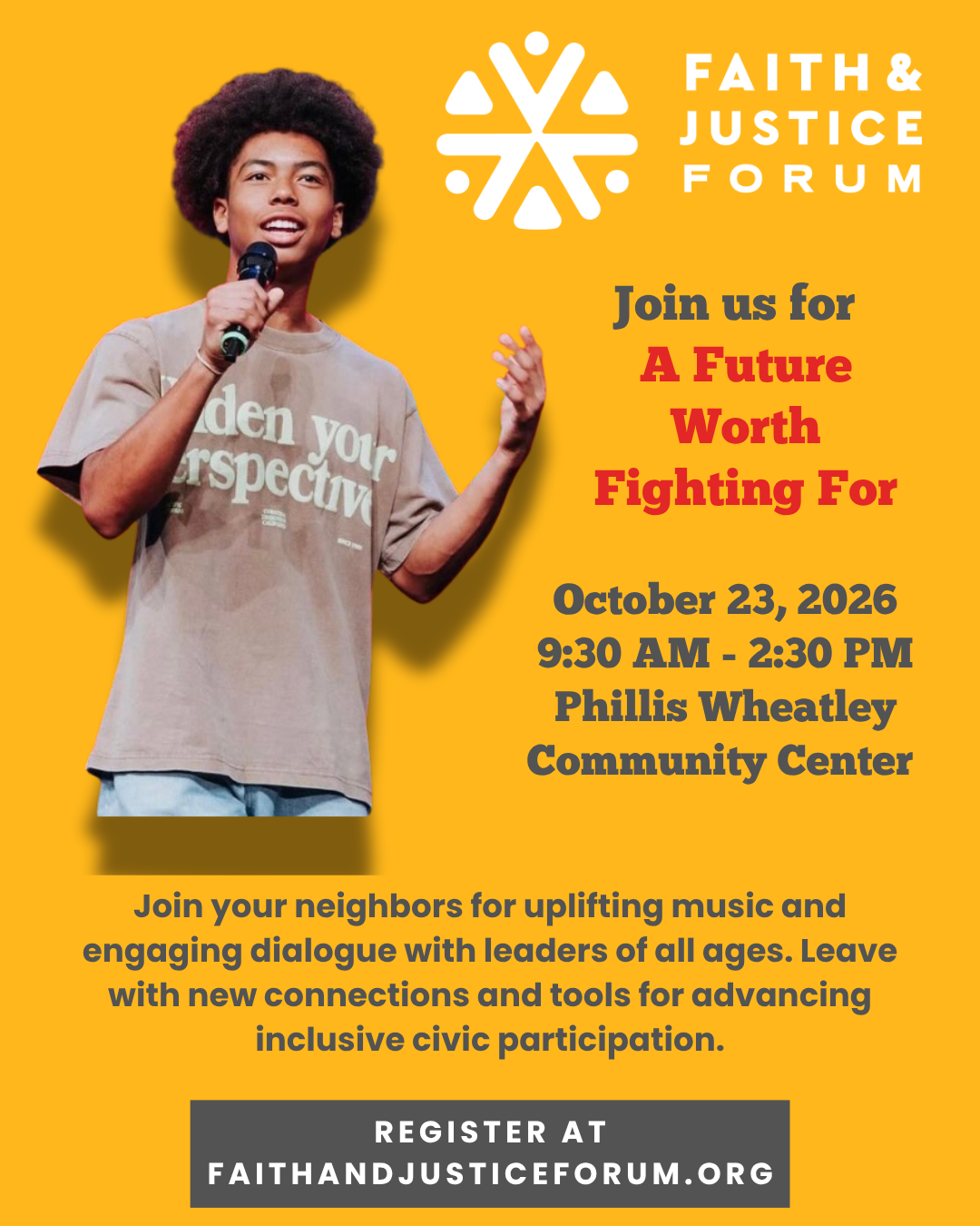 Faith &amp; Justice Forum: A Future Worth Fighting For