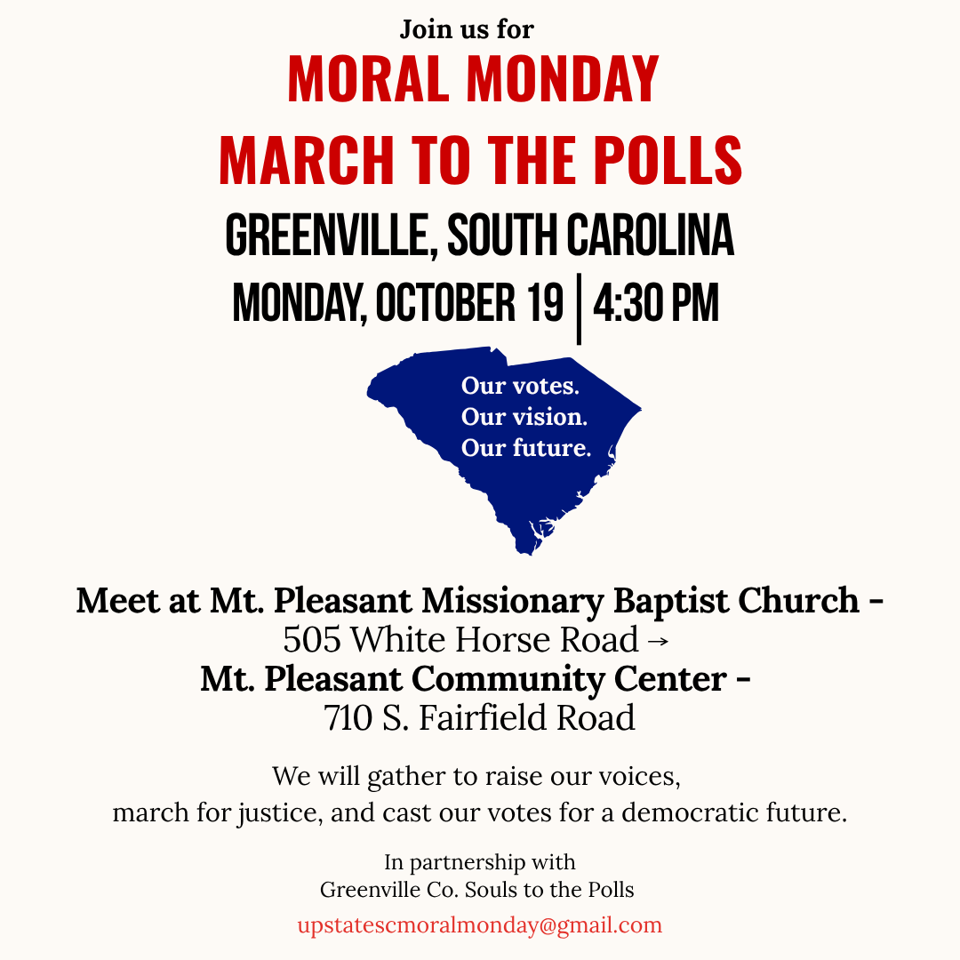 Moral Mondays Upstate March to the Polls