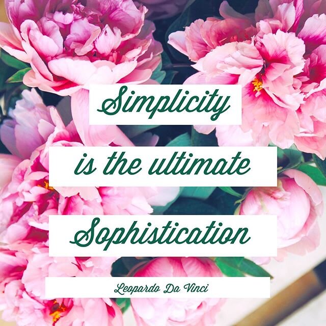 When making a design decision, and you can&rsquo;t decide, always go with simplicity. Simplicity is always in fashion. 
#luxuryorganization #luxuryorganizer #luxuryorganized #simplicity #simplicitypatterns #simplicidade #simplifyyourlife #simplicityi