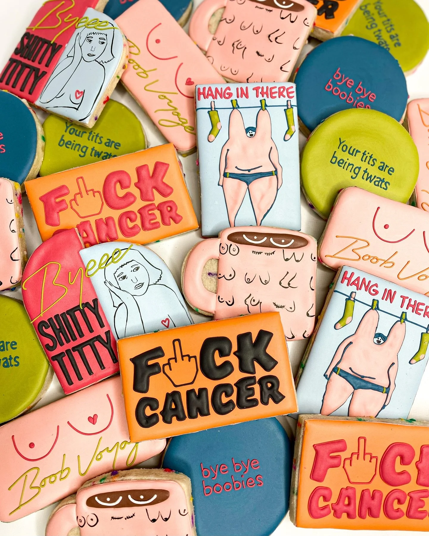 Y&rsquo;all know what month it is 💖🎀

Link in bio to book custom cookies &amp; classes!

#shittytittycommittee #savethetaas #boobchronicles #stillperky #tampabaker #tampacookies #tampacookieclass #decoratedcookies #cookieclass #cookiedecoratingclas