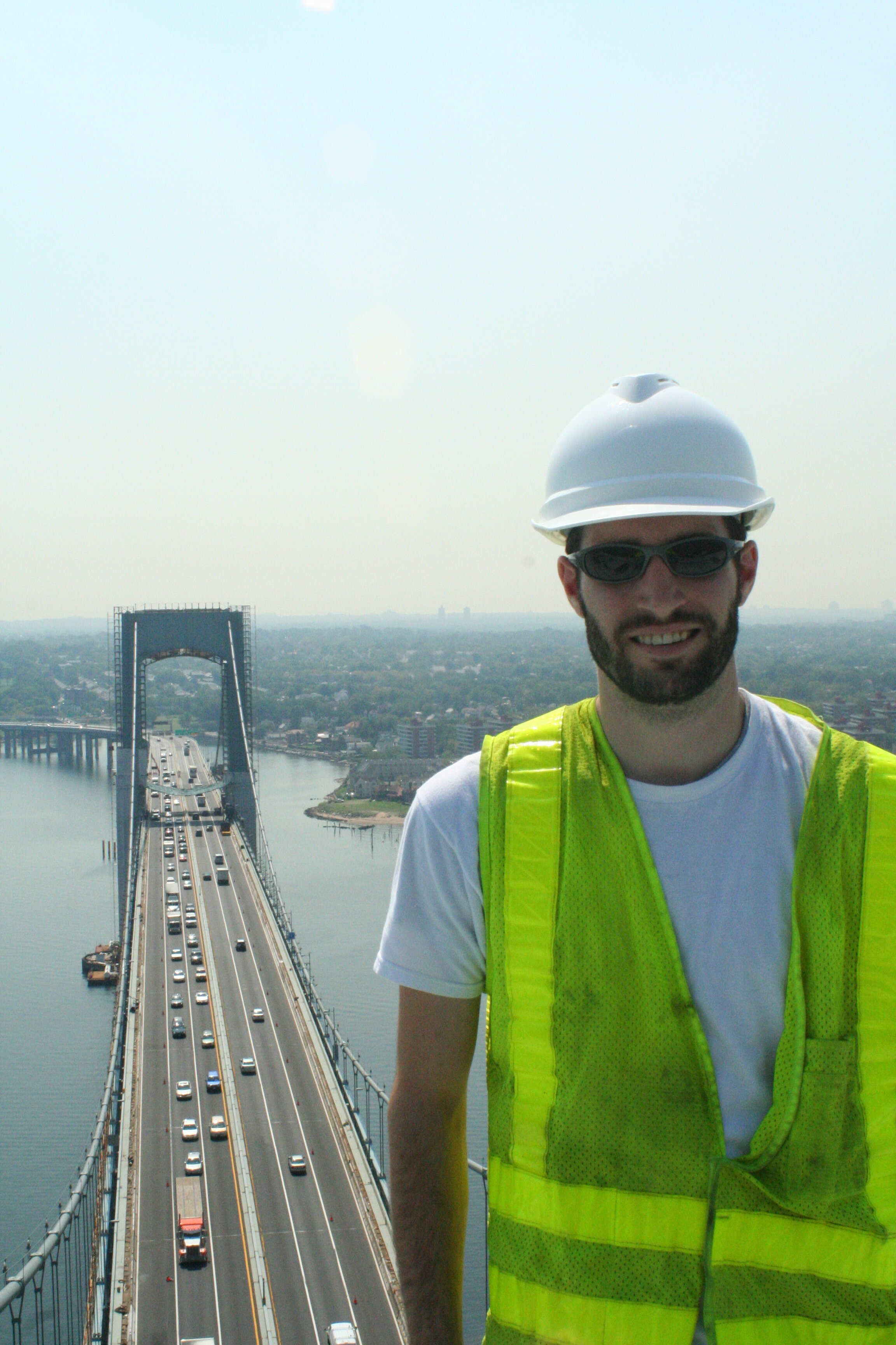 Standing Atop Throgs Neck Bridge in New York City