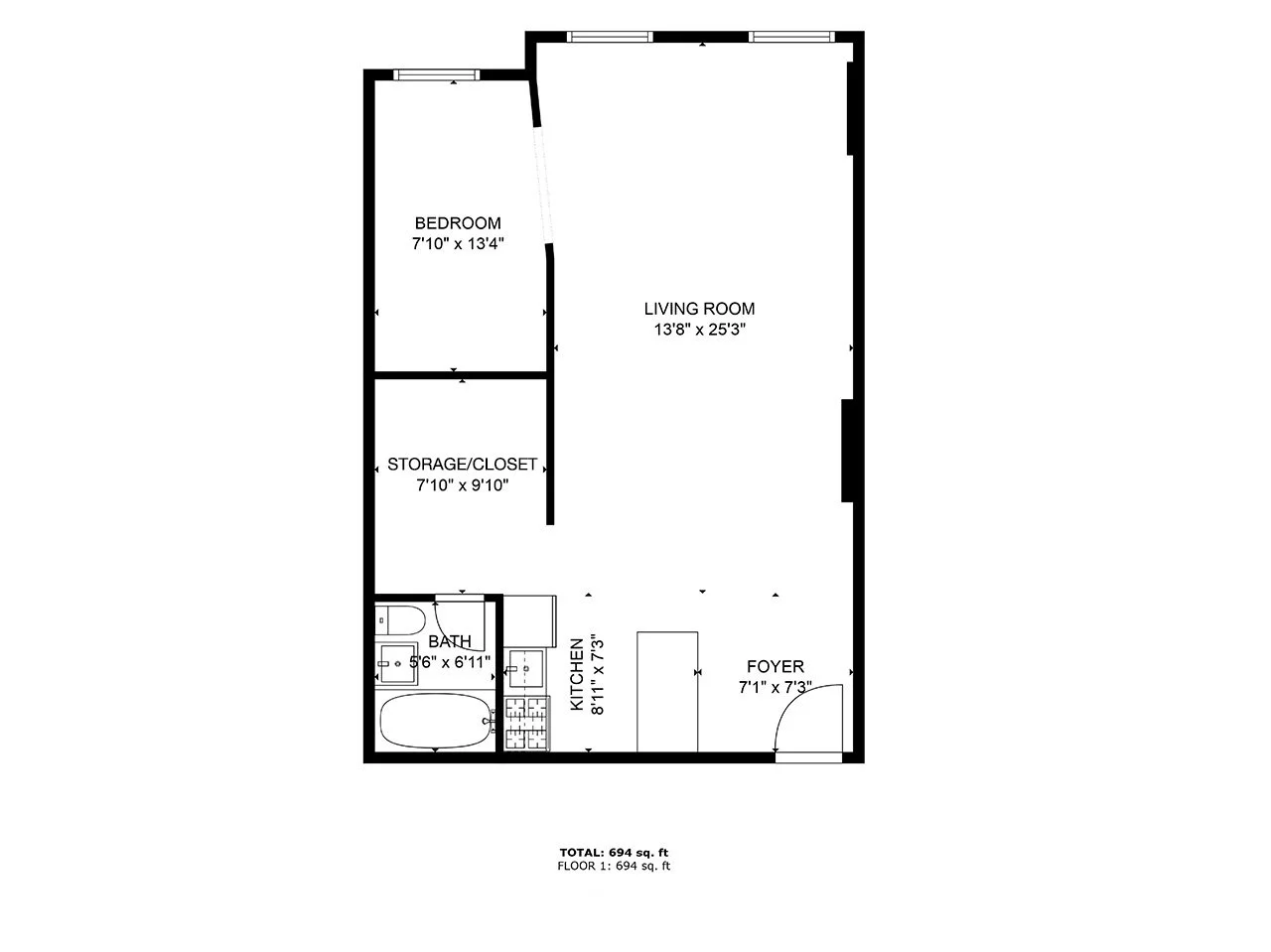 16 Manhattan Ave 4D Floor Plan