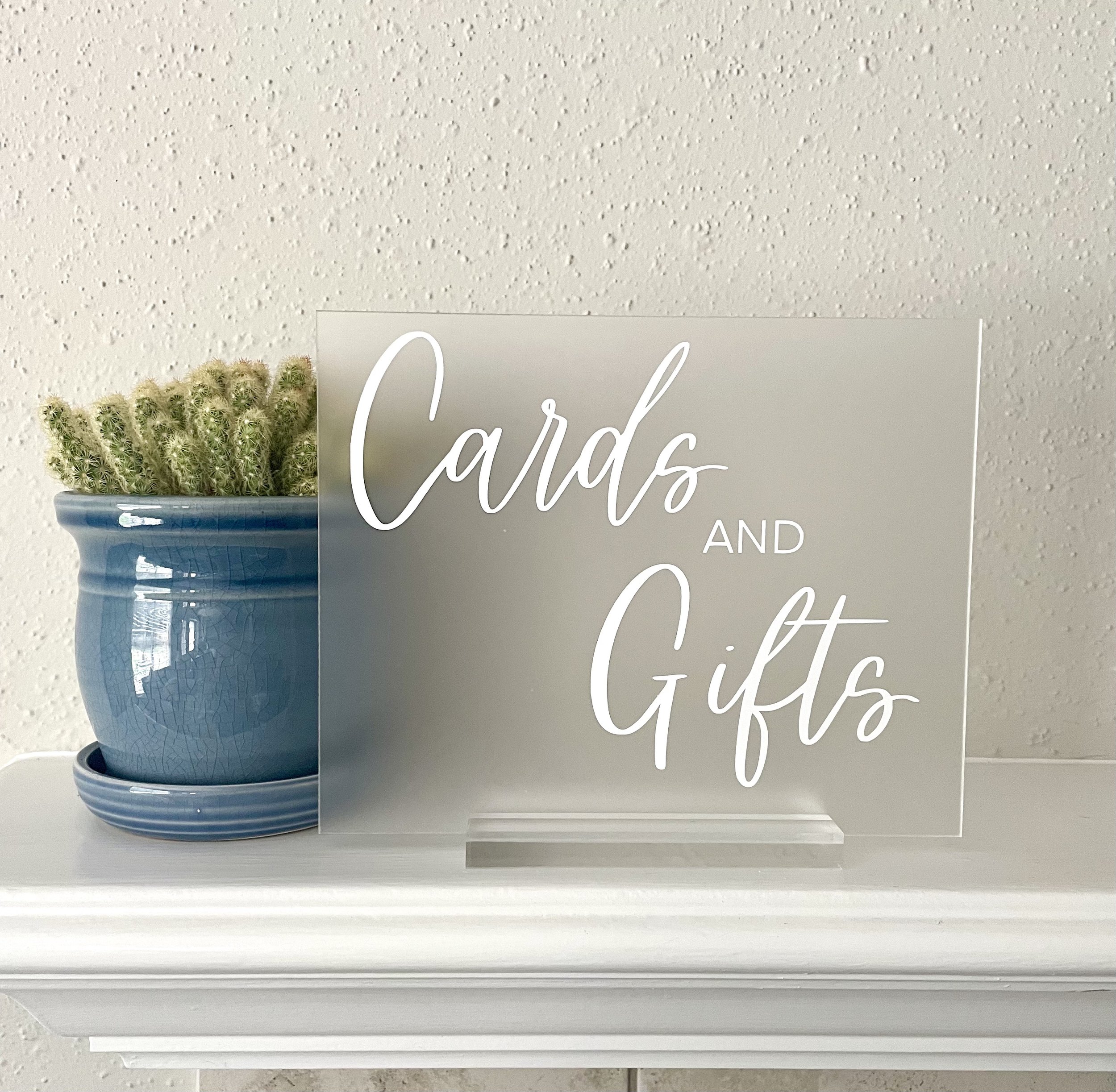 8x10 cards &amp; gifts frosted acrylic